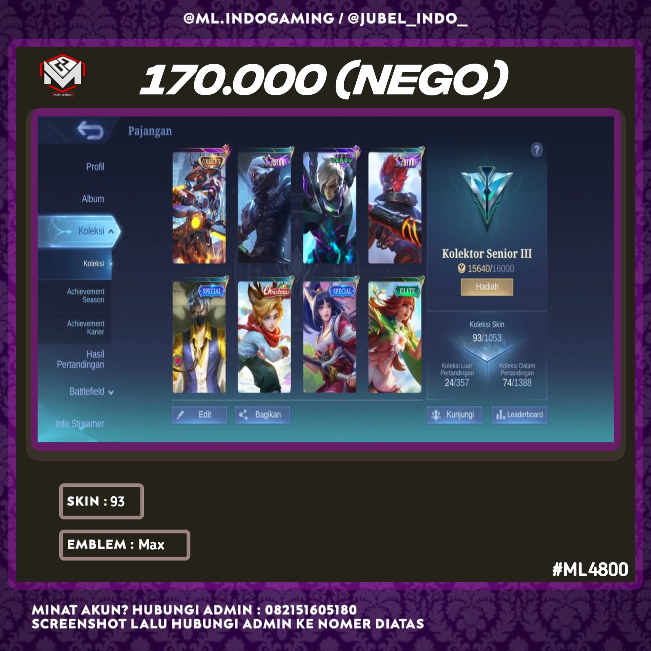 STOK ML #ML4800