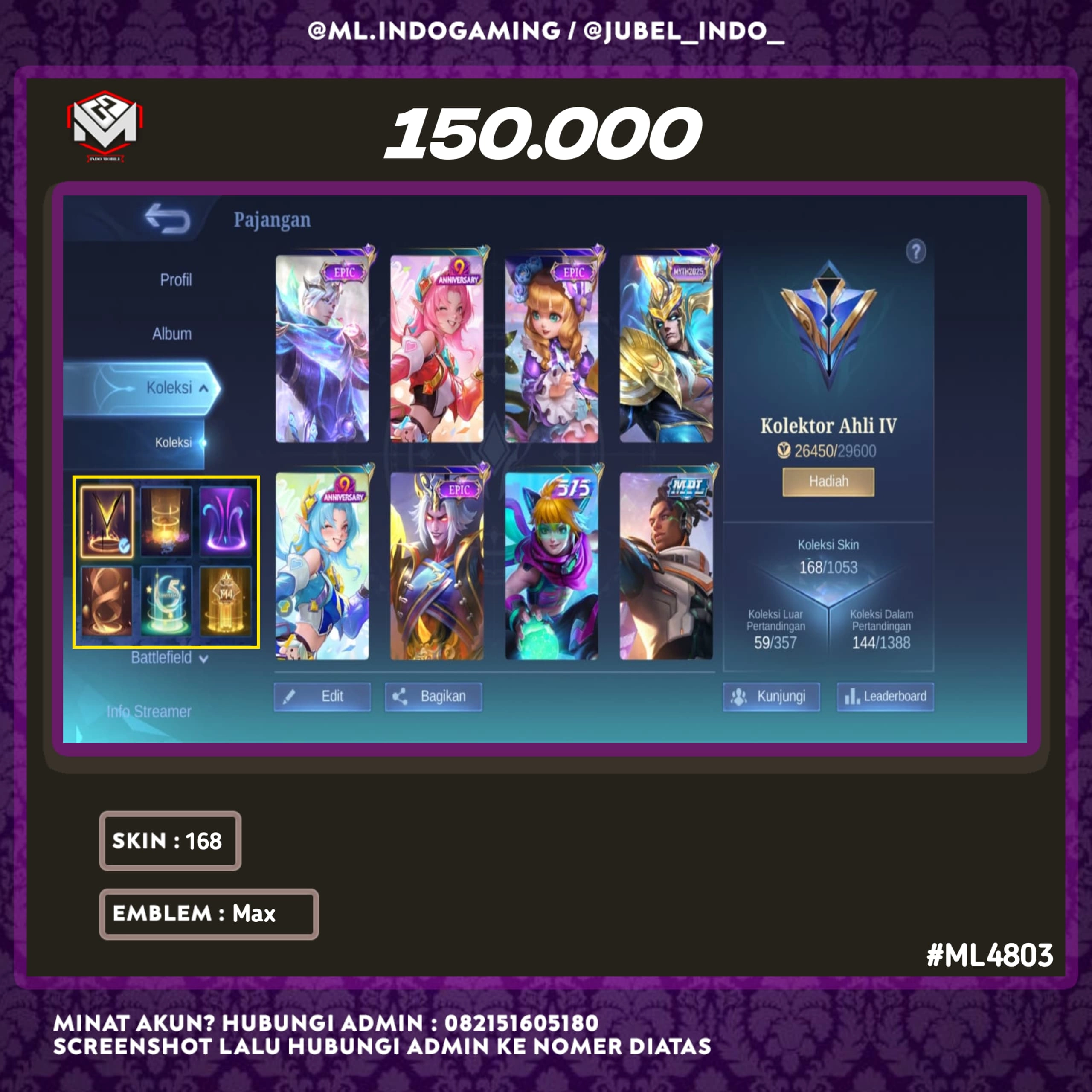 STOK ML #ML4803