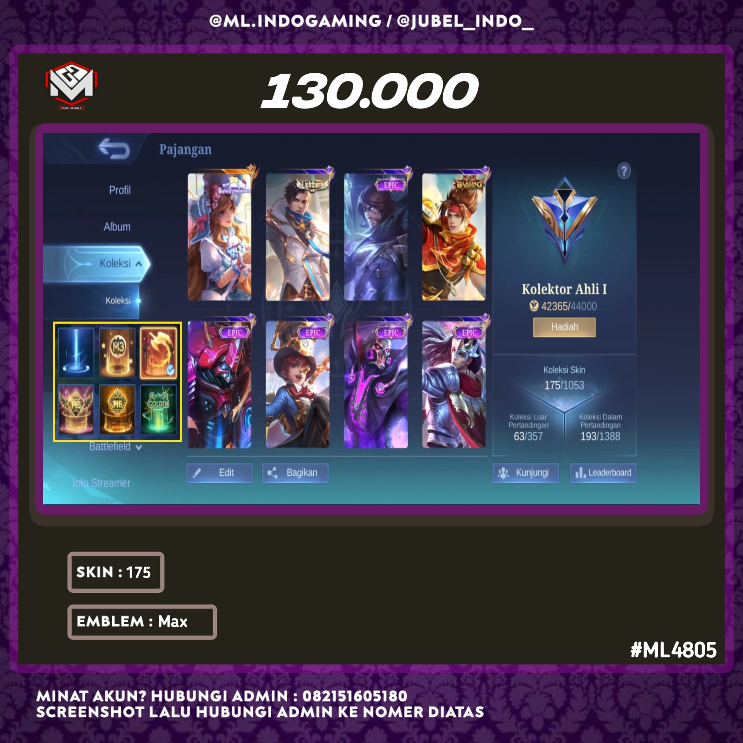 STOK ML #ML4805