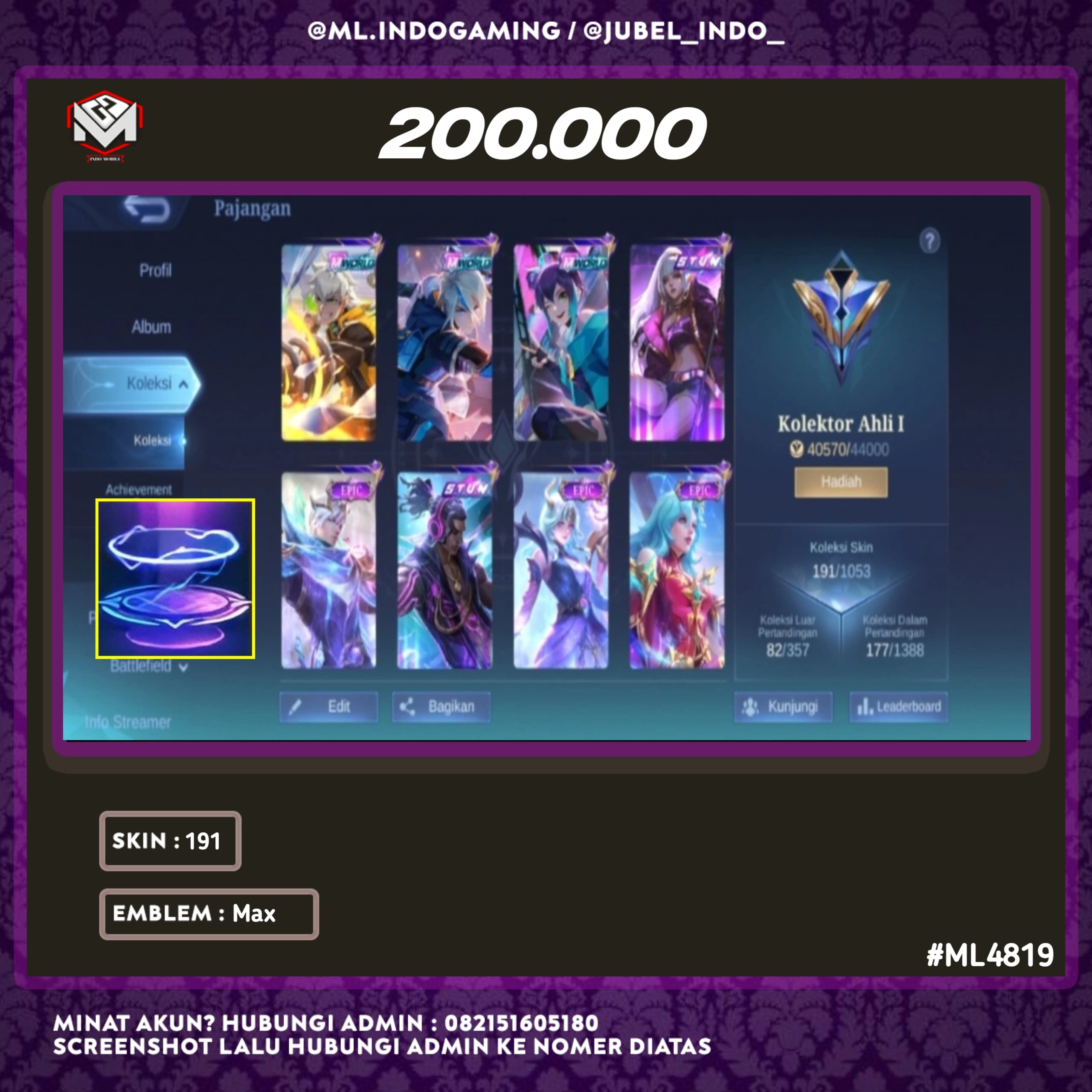 STOK ML #ML4819