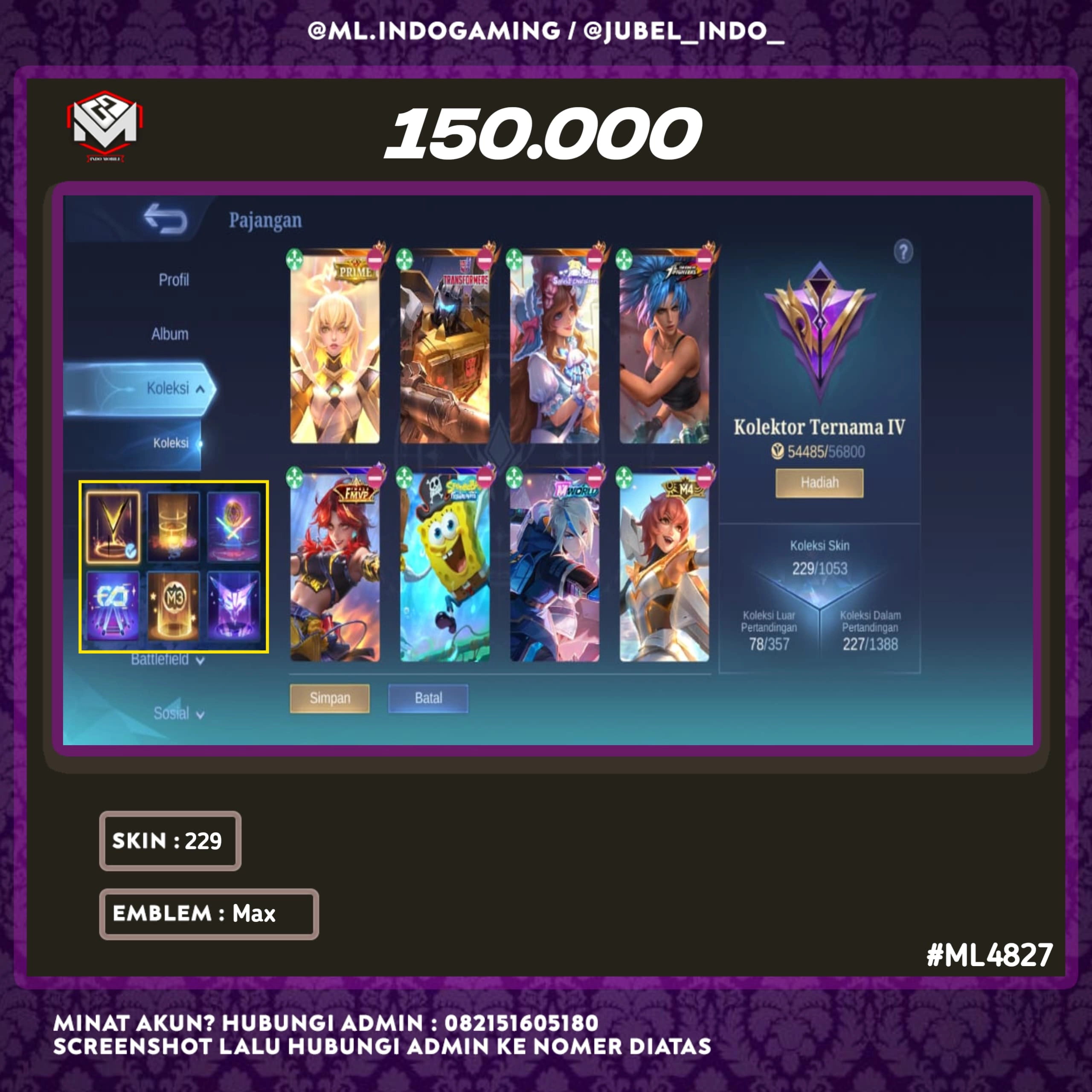 STOK ML #ML4827