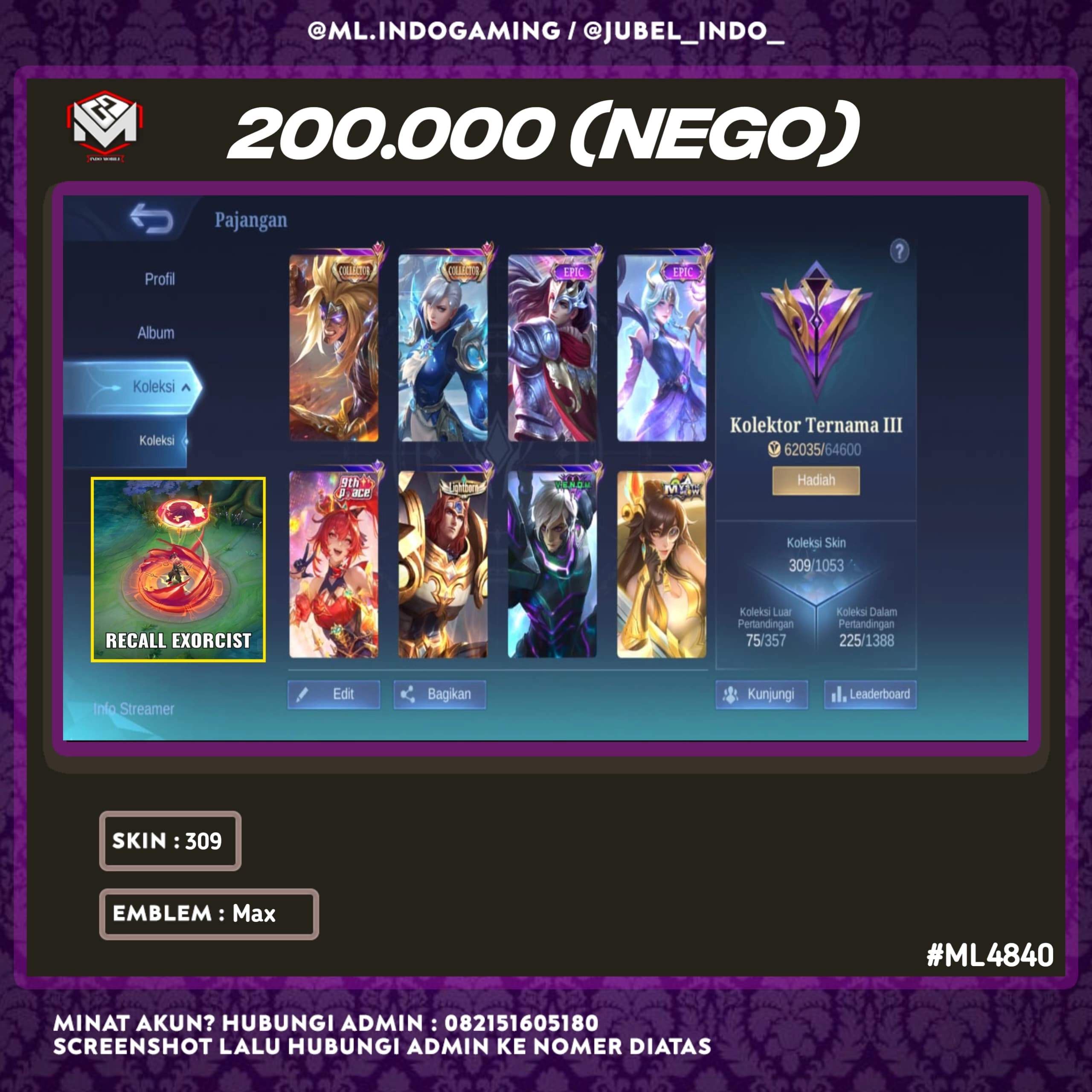 STOK ML #ML4840