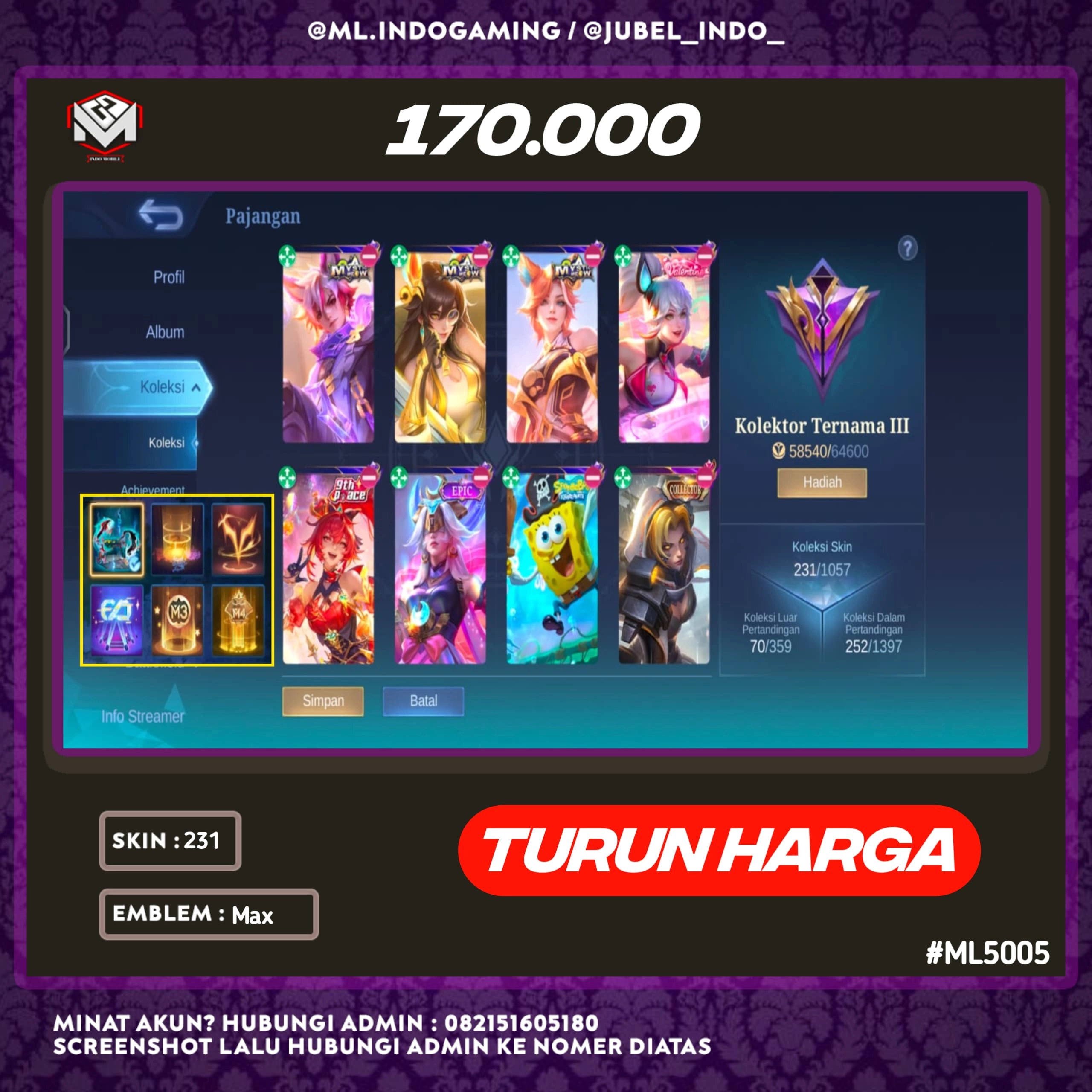 STOK ML #ML5005