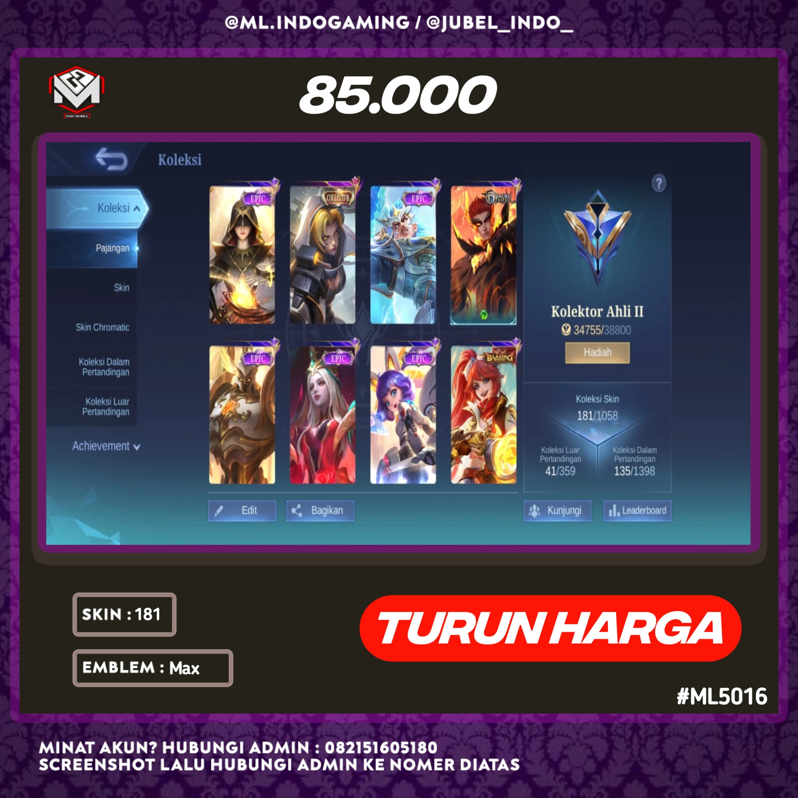 STOK ML #ML5016