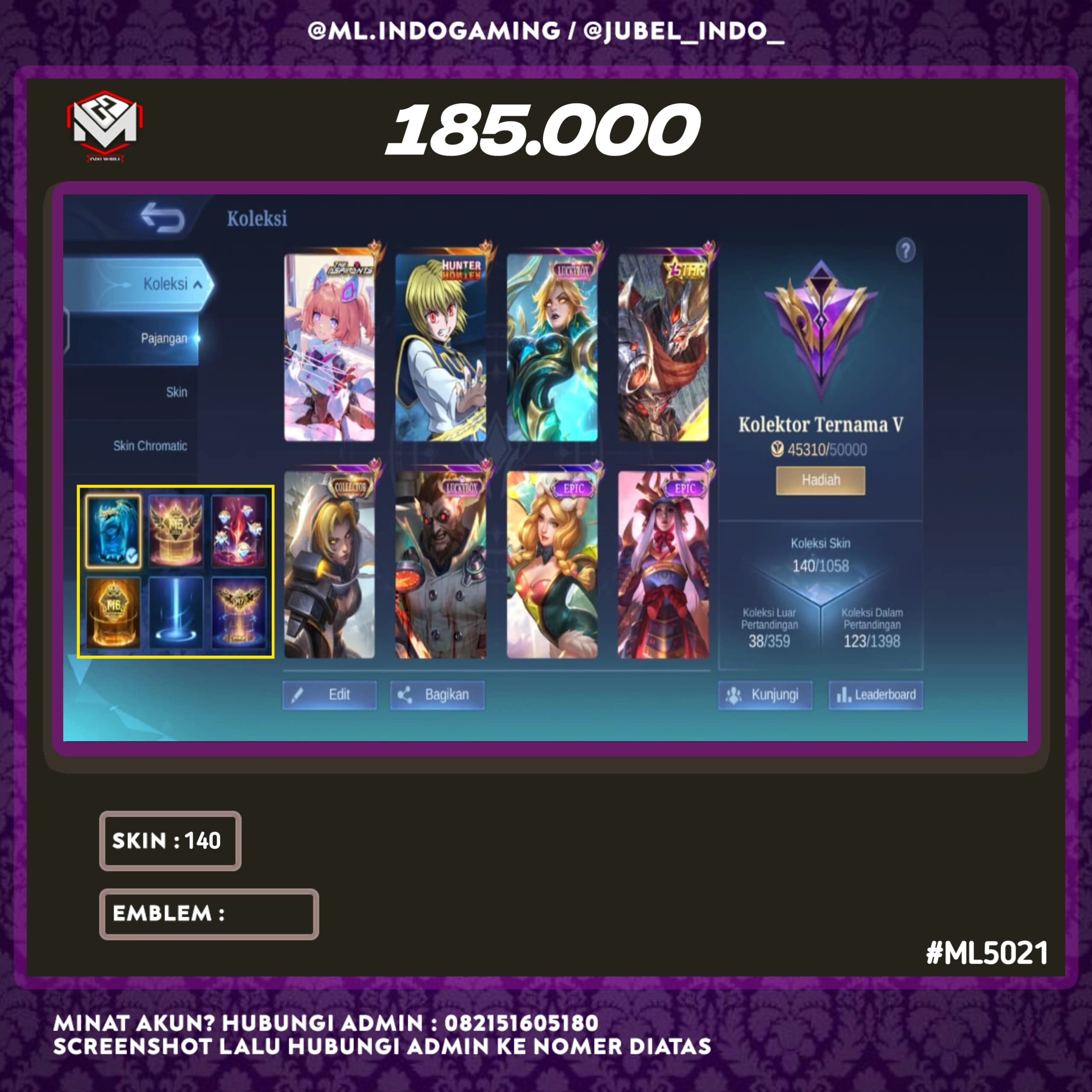 STOK ML #ML5021