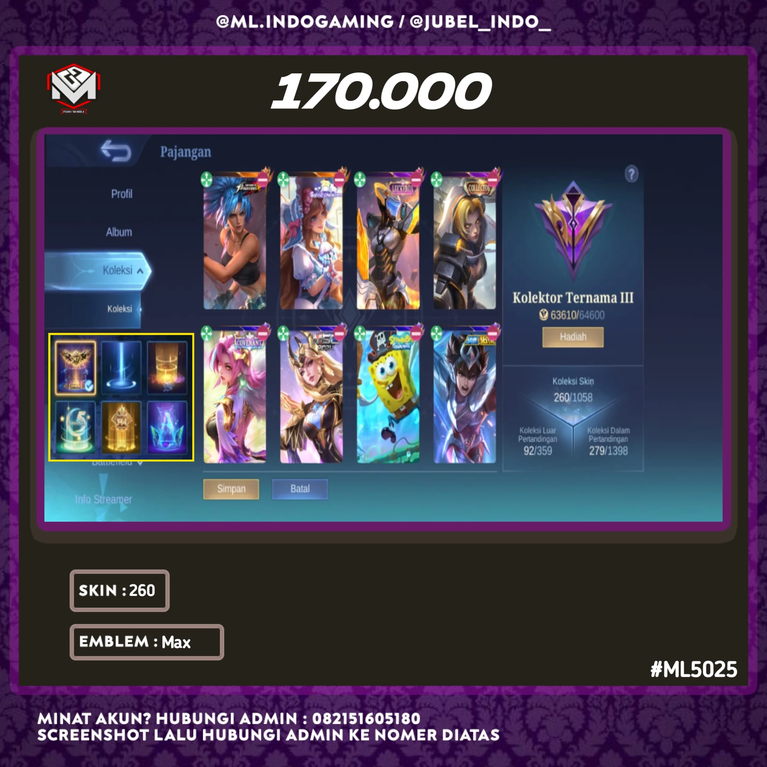 STOK ML #ML5025