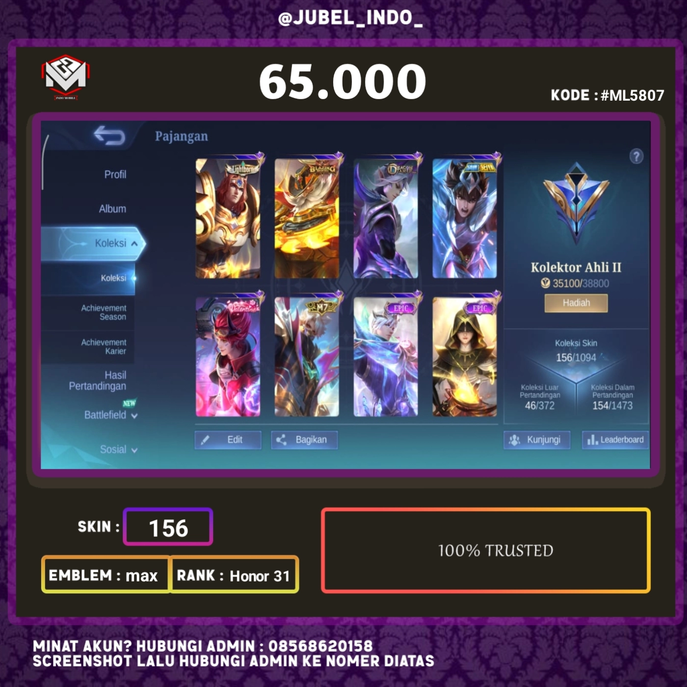 STOK ML #ML5807