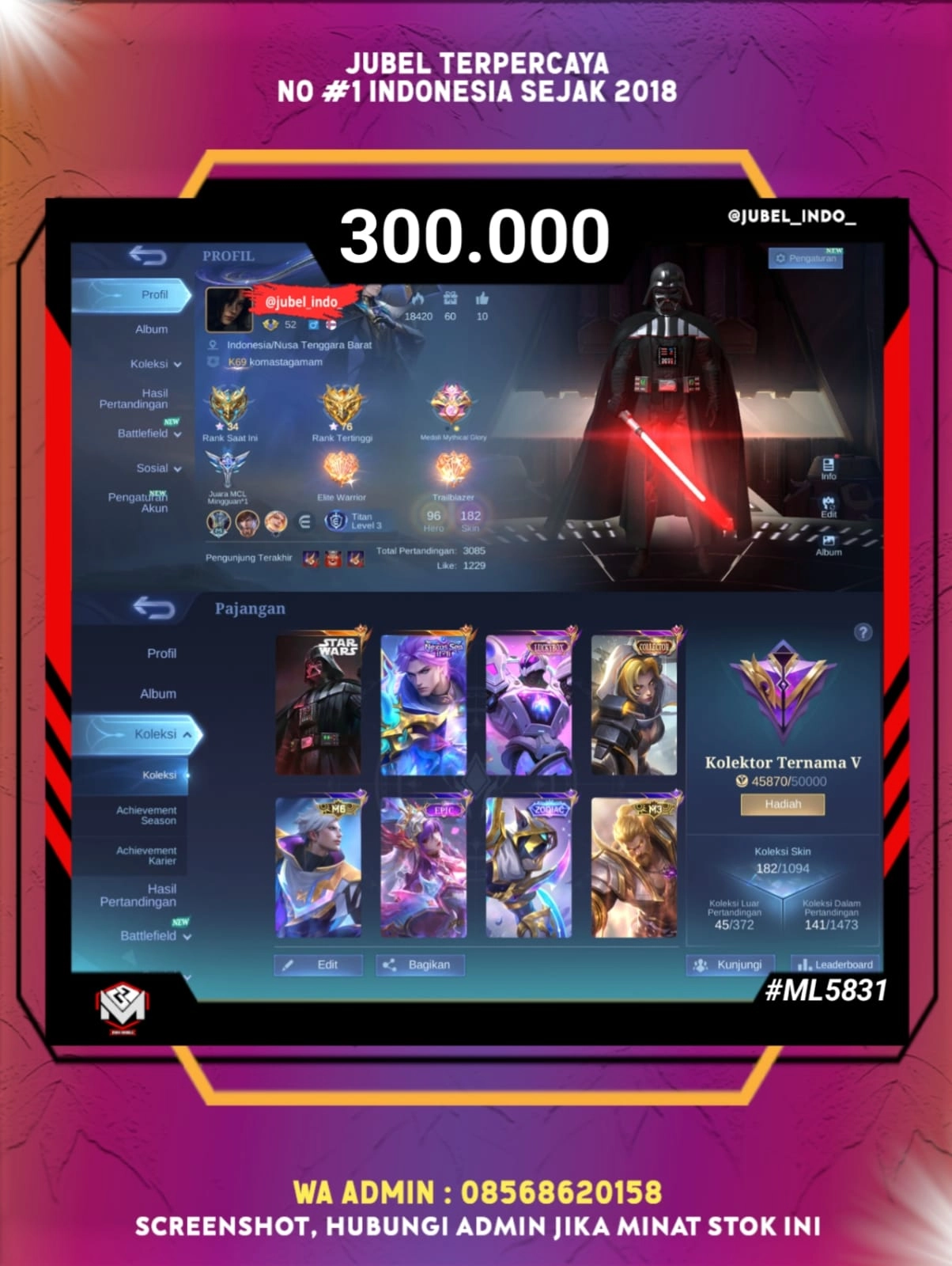STOK ML #ML5831