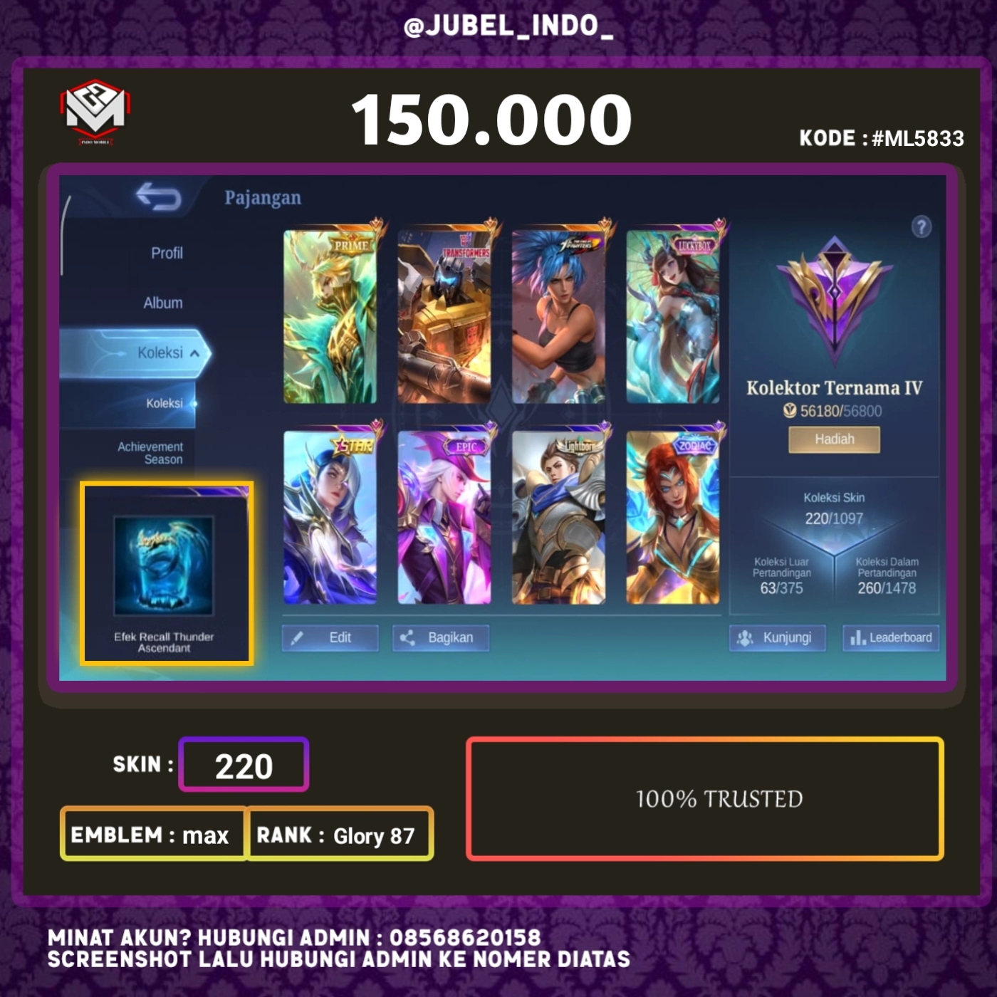 STOK ML #ML5833