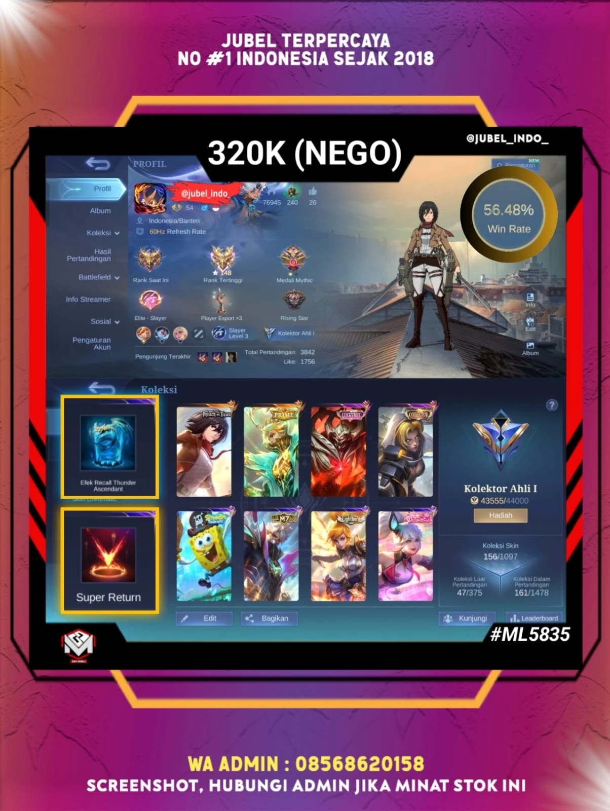 STOK ML #ML5835
