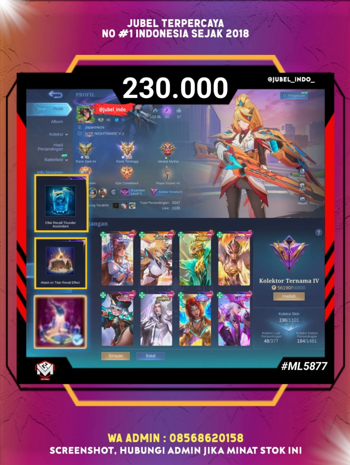 STOK ML #ML5877