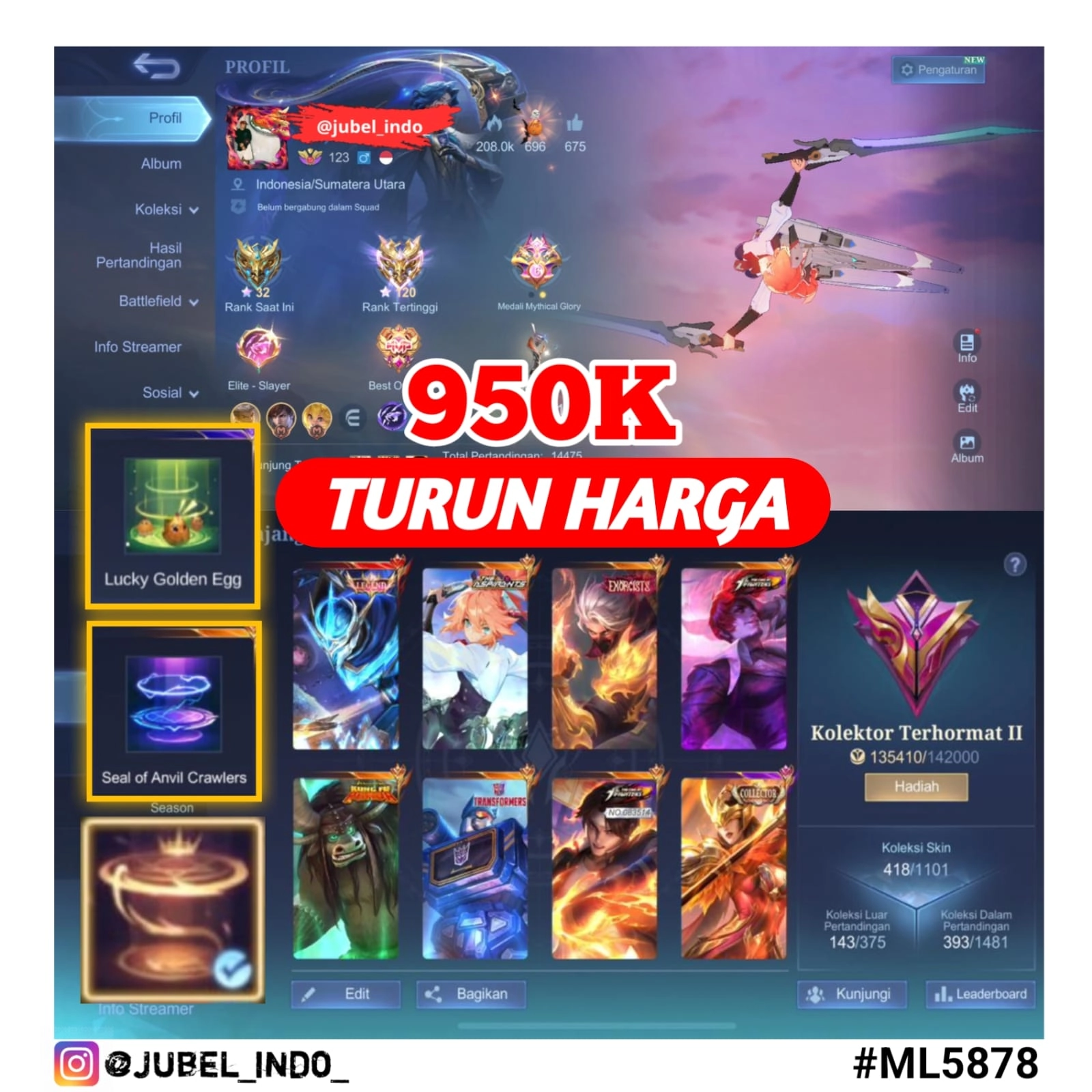 STOK ML #ML5878