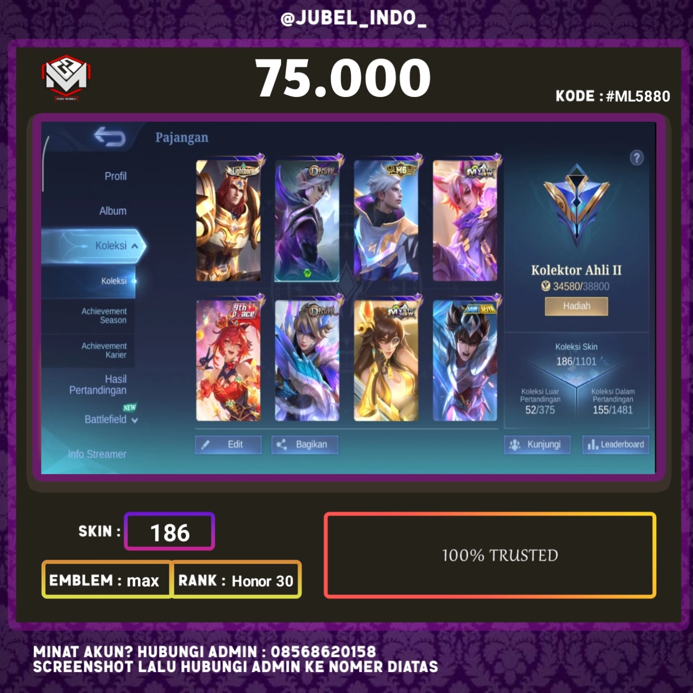 STOK ML #ML5880
