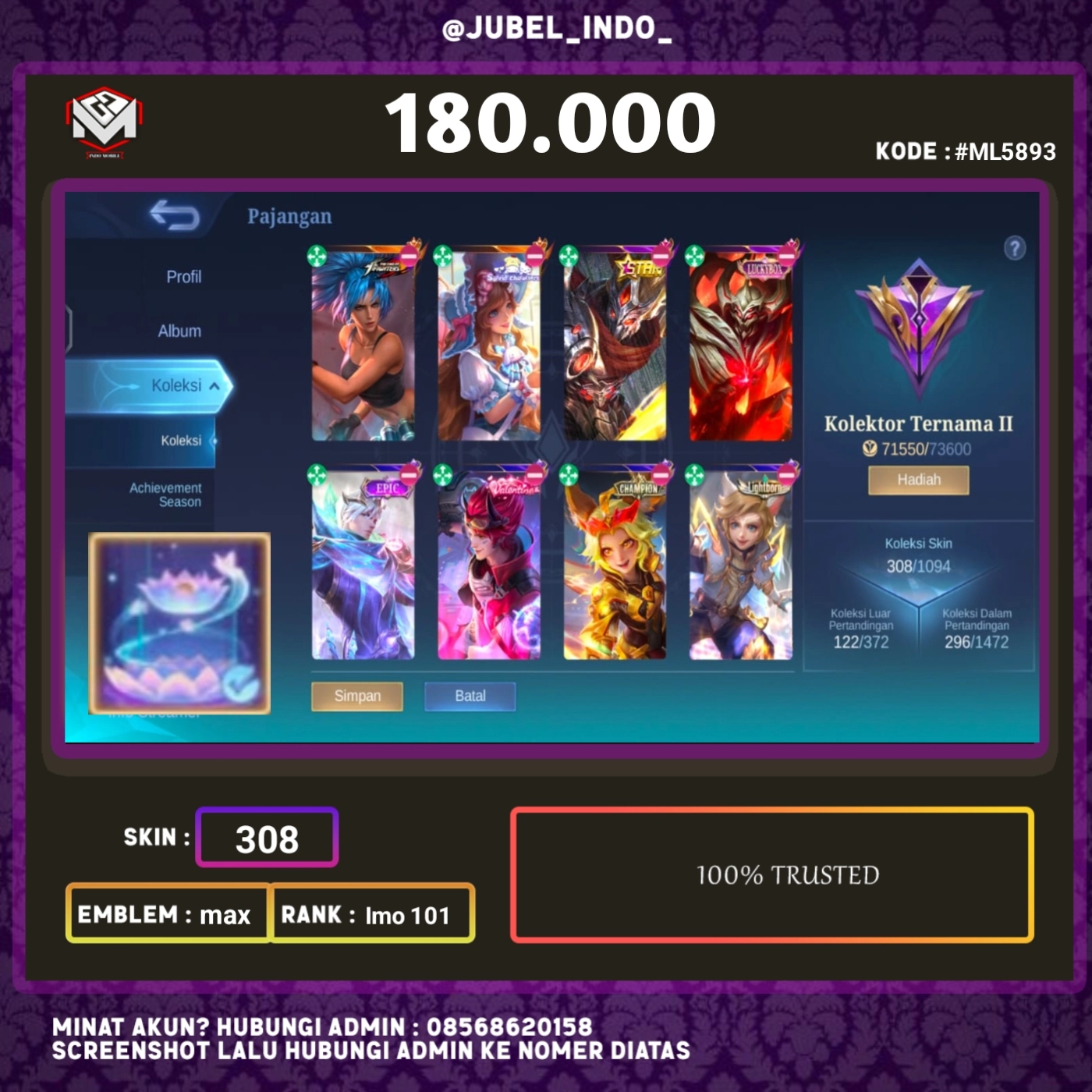 STOK ML #ML5893
