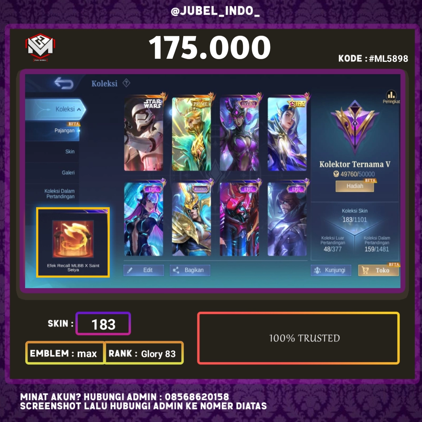 STOK ML #ML5898
