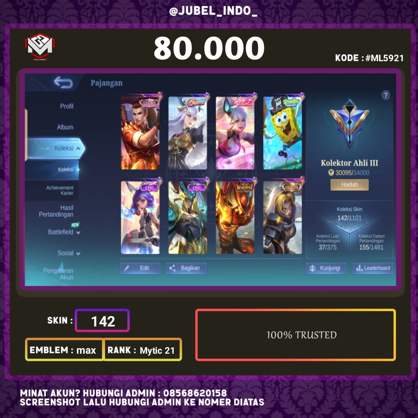 STOK ML #ML5921