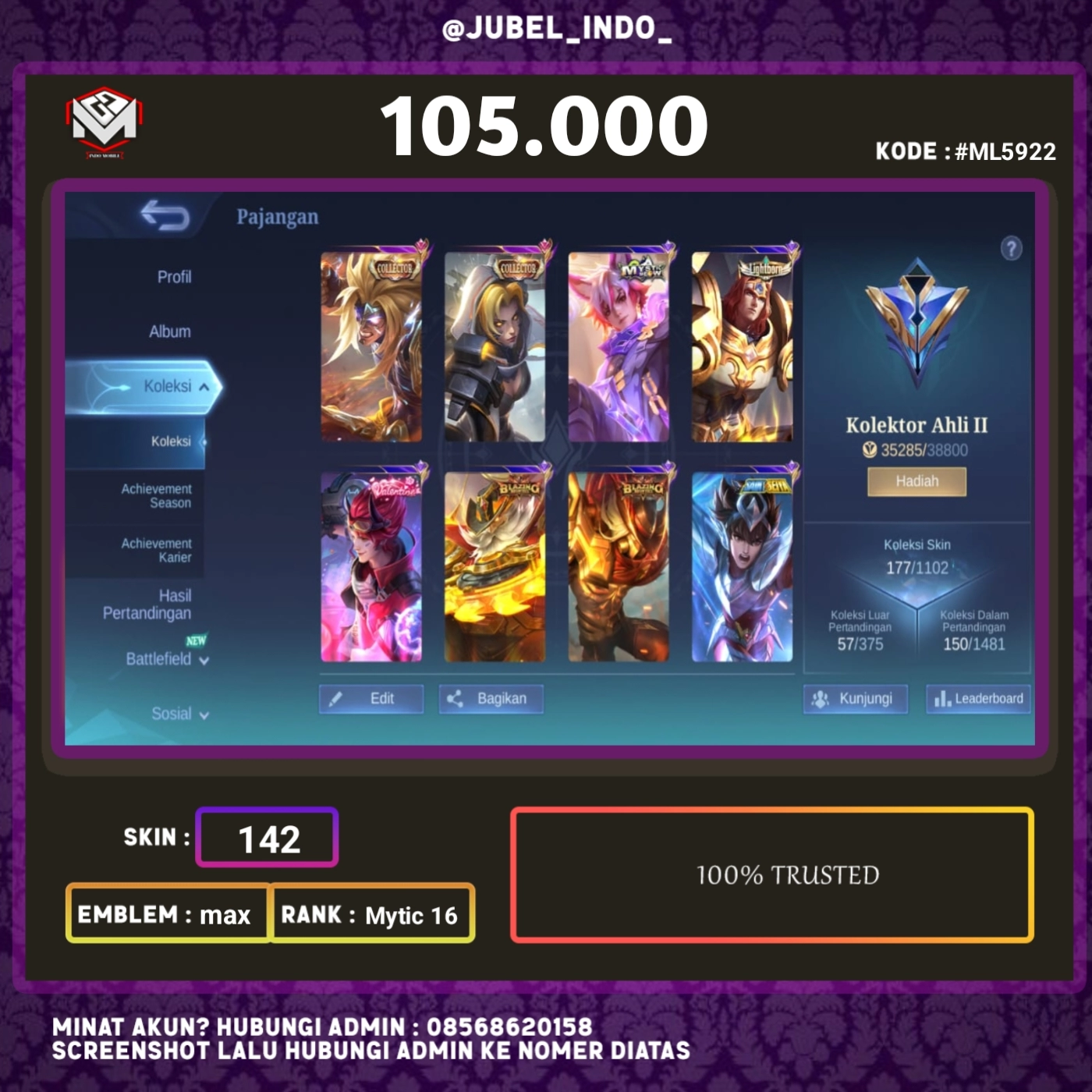 STOK ML #ML5922