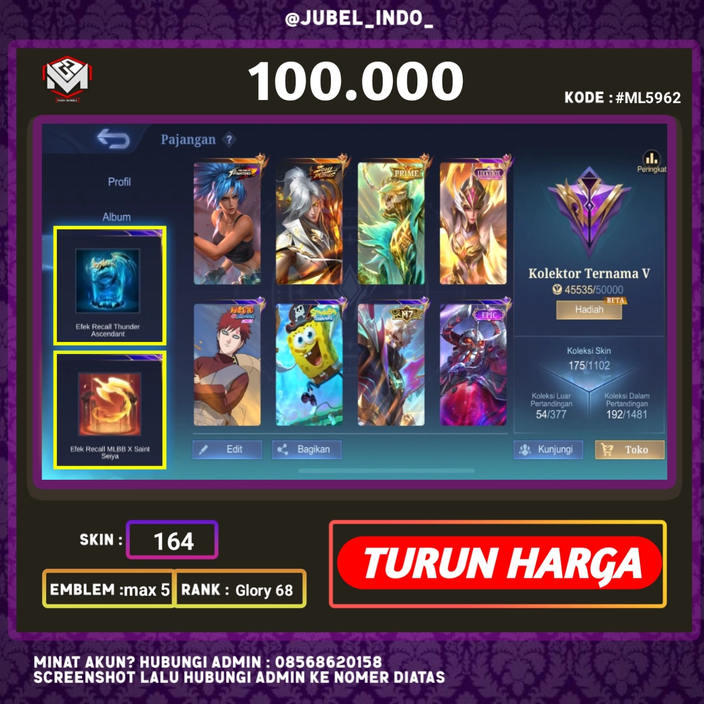 STOK ML #ML5962
