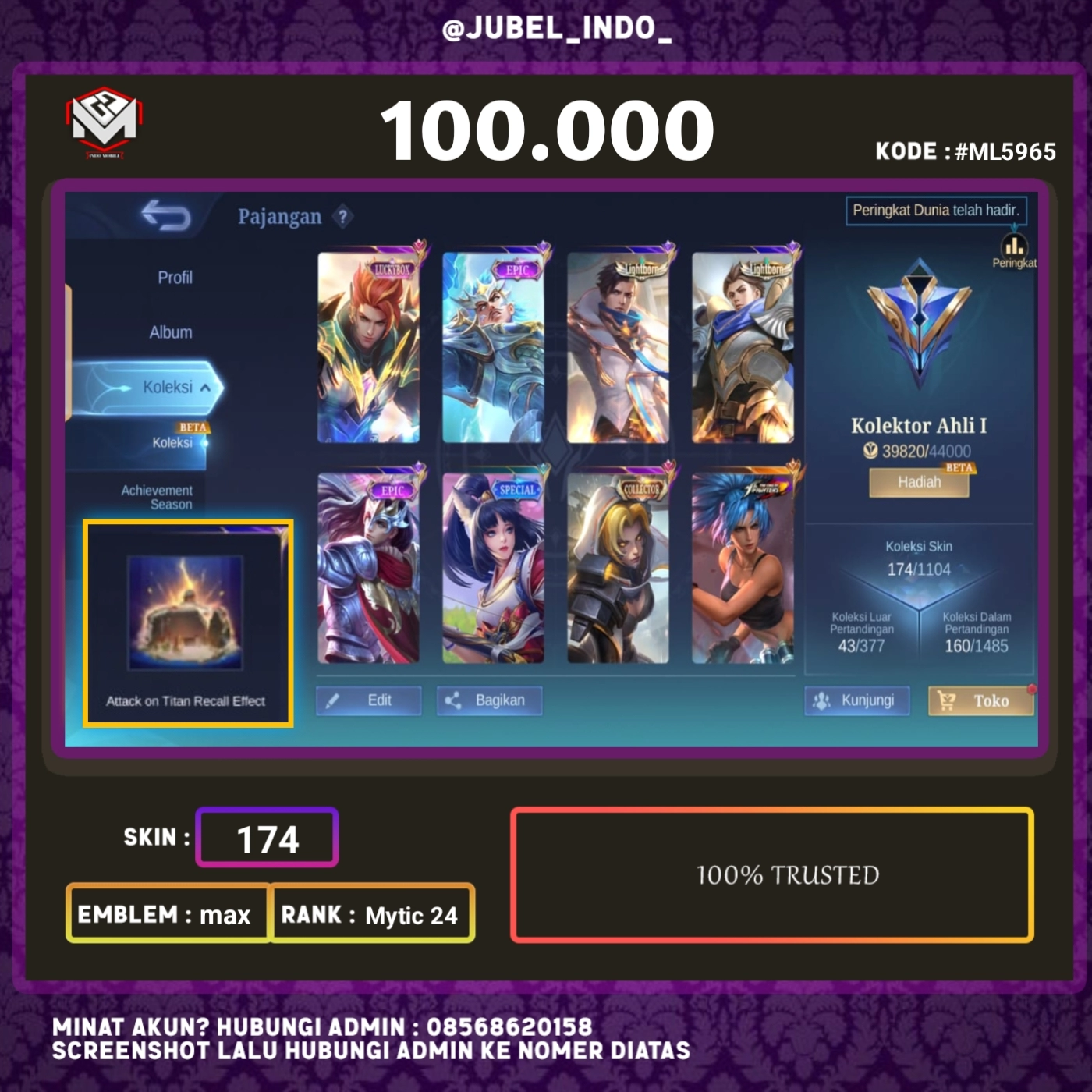 STOK ML #ML5965