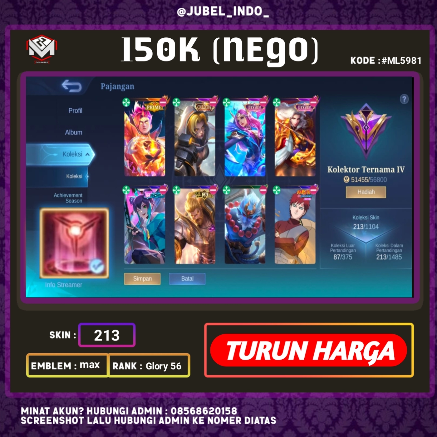 STOK ML #ML5981
