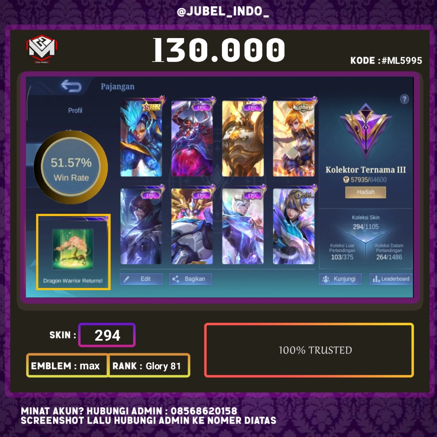 STOK ML #ML5995