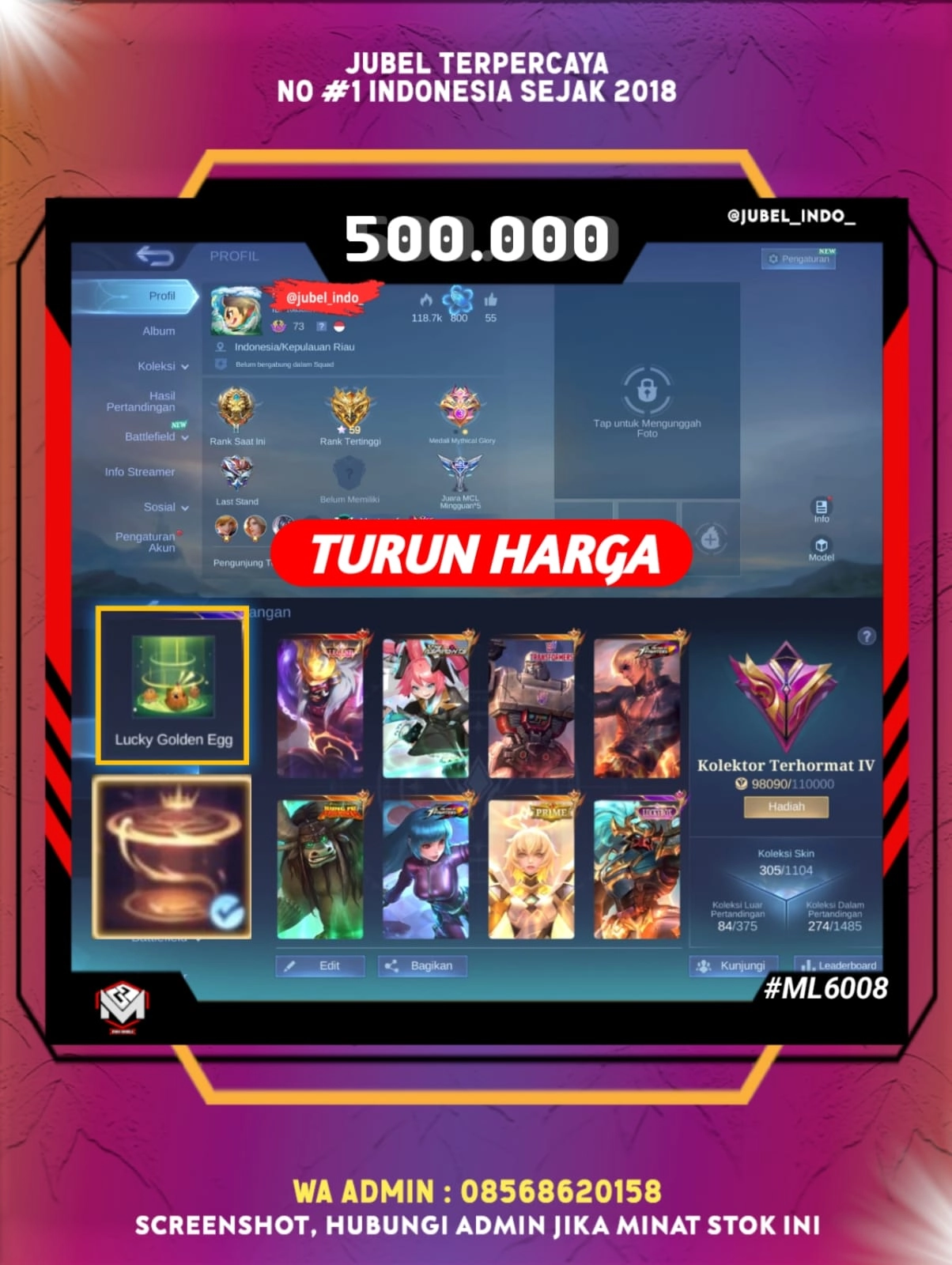 STOK ML #ML6008