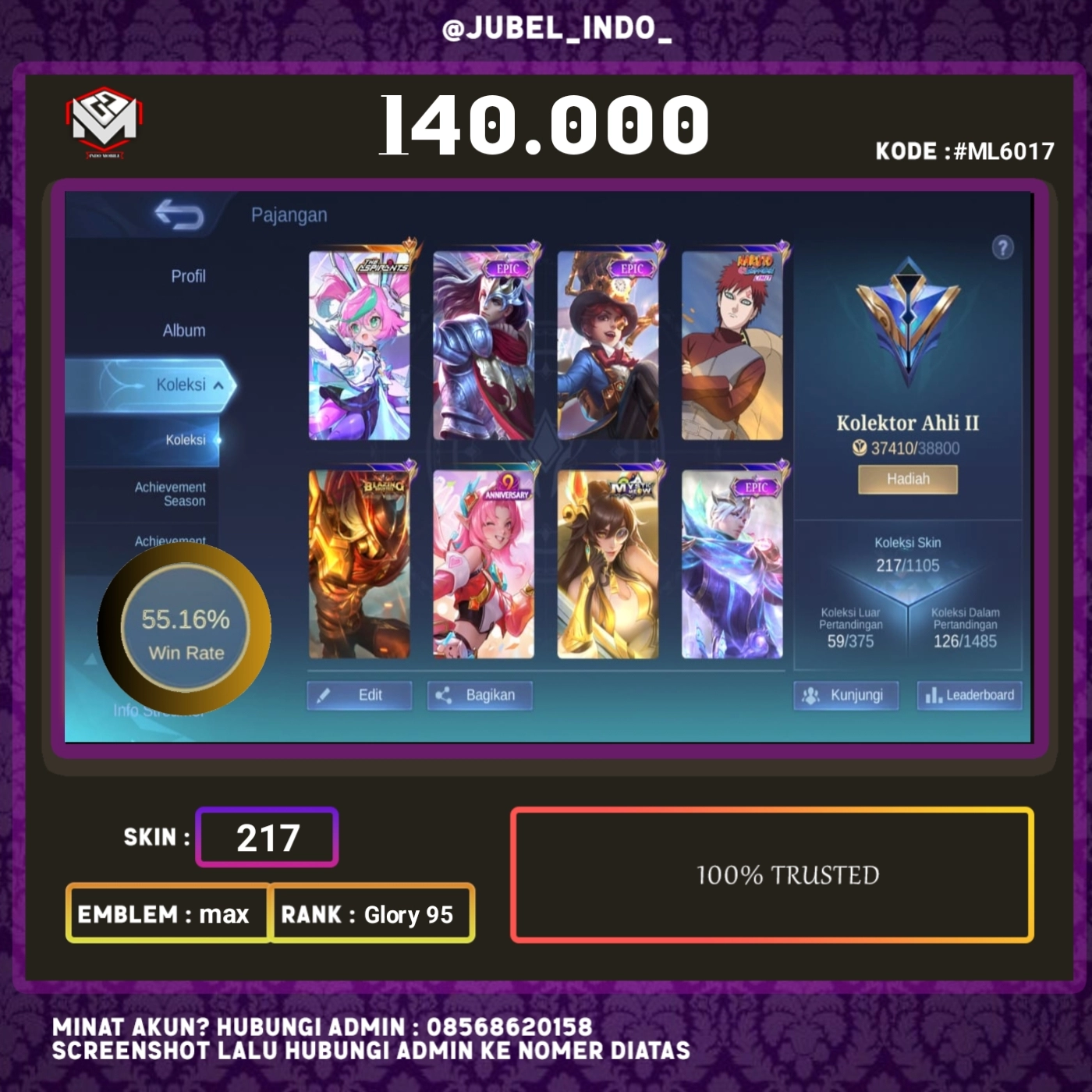 STOK ML #ML6017