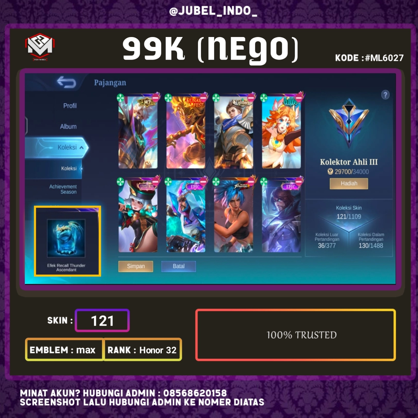 STOK ML #ML6027