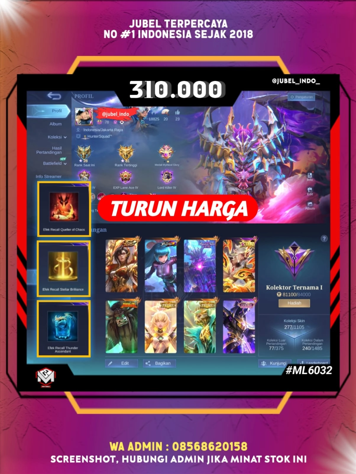 STOK ML #ML6032