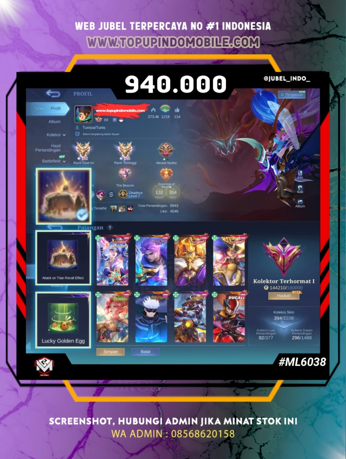 STOK ML #ML6038