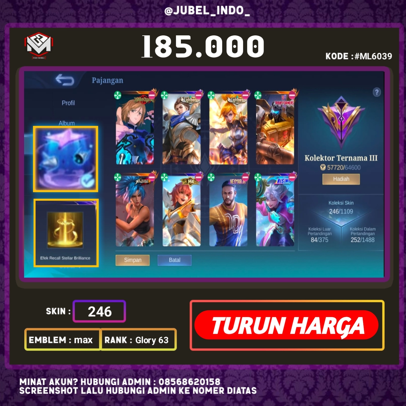 STOK ML #ML6039