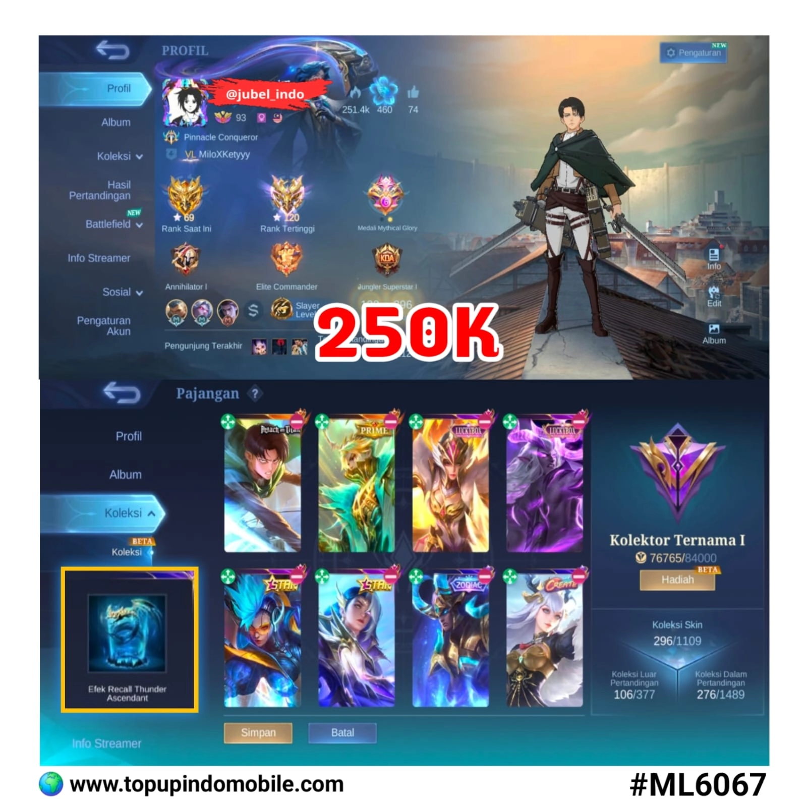 STOK ML #ML6067