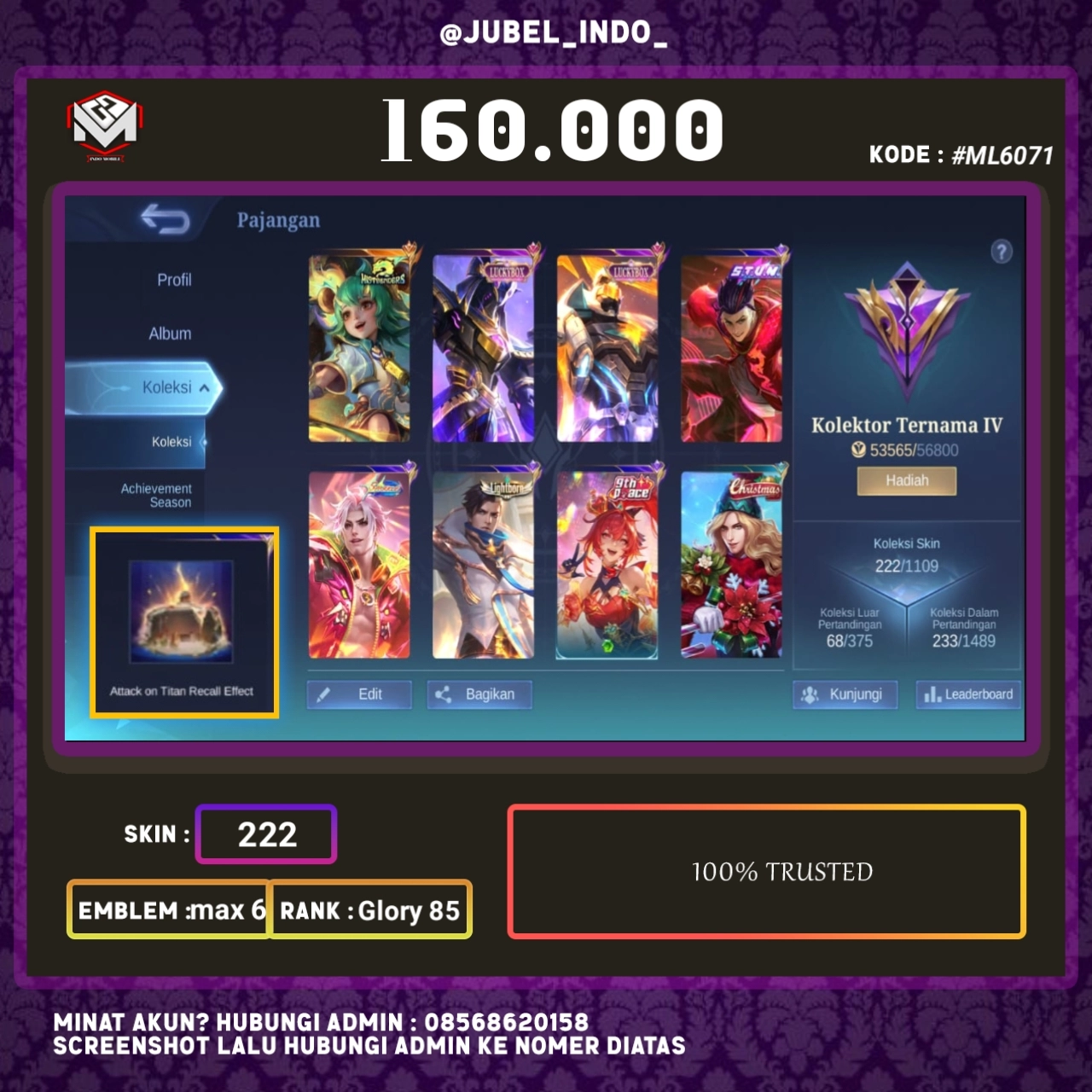 STOK ML #ML6071