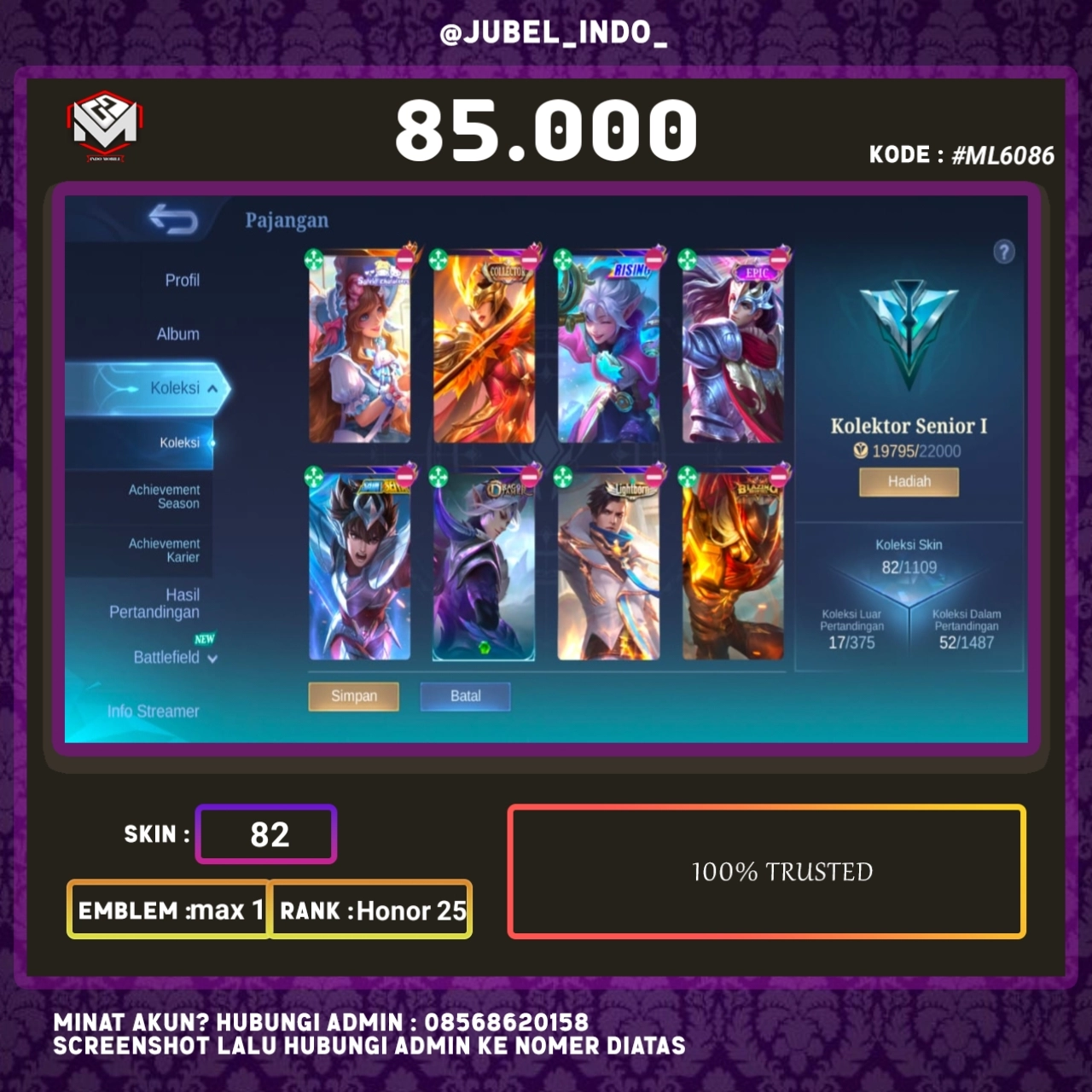 STOK ML #ML6086