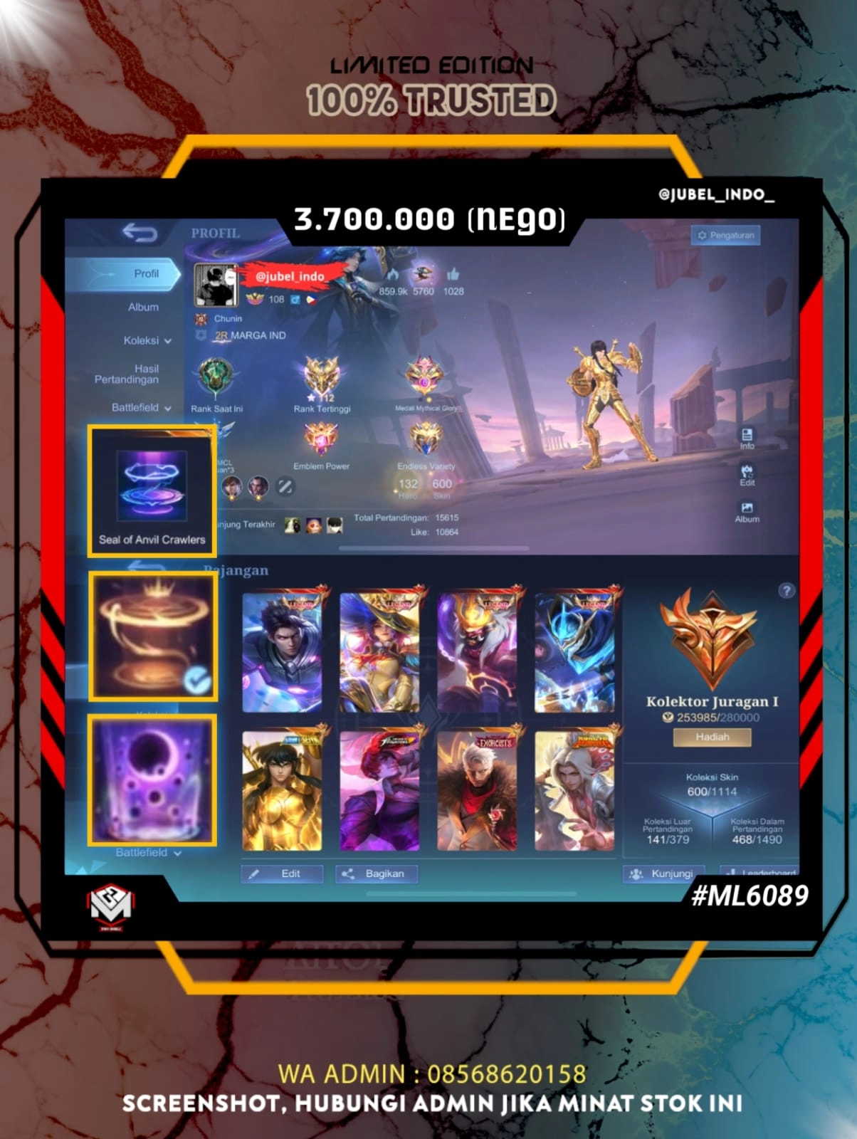 STOK ML #ML6089