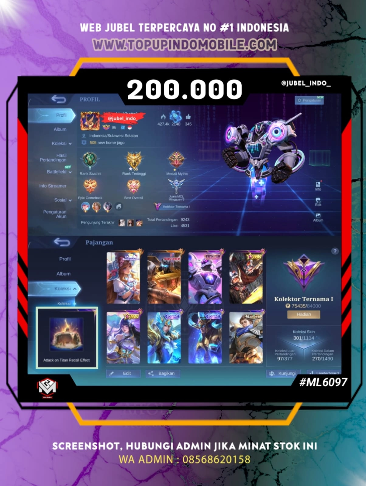 STOK ML #ML6097