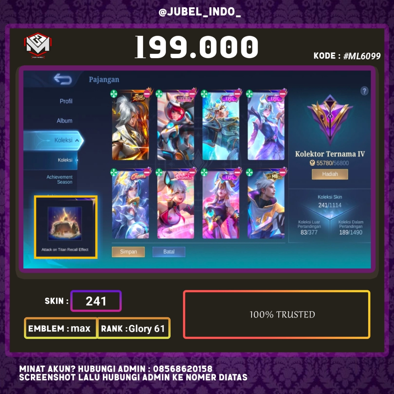 STOK ML #ML6099