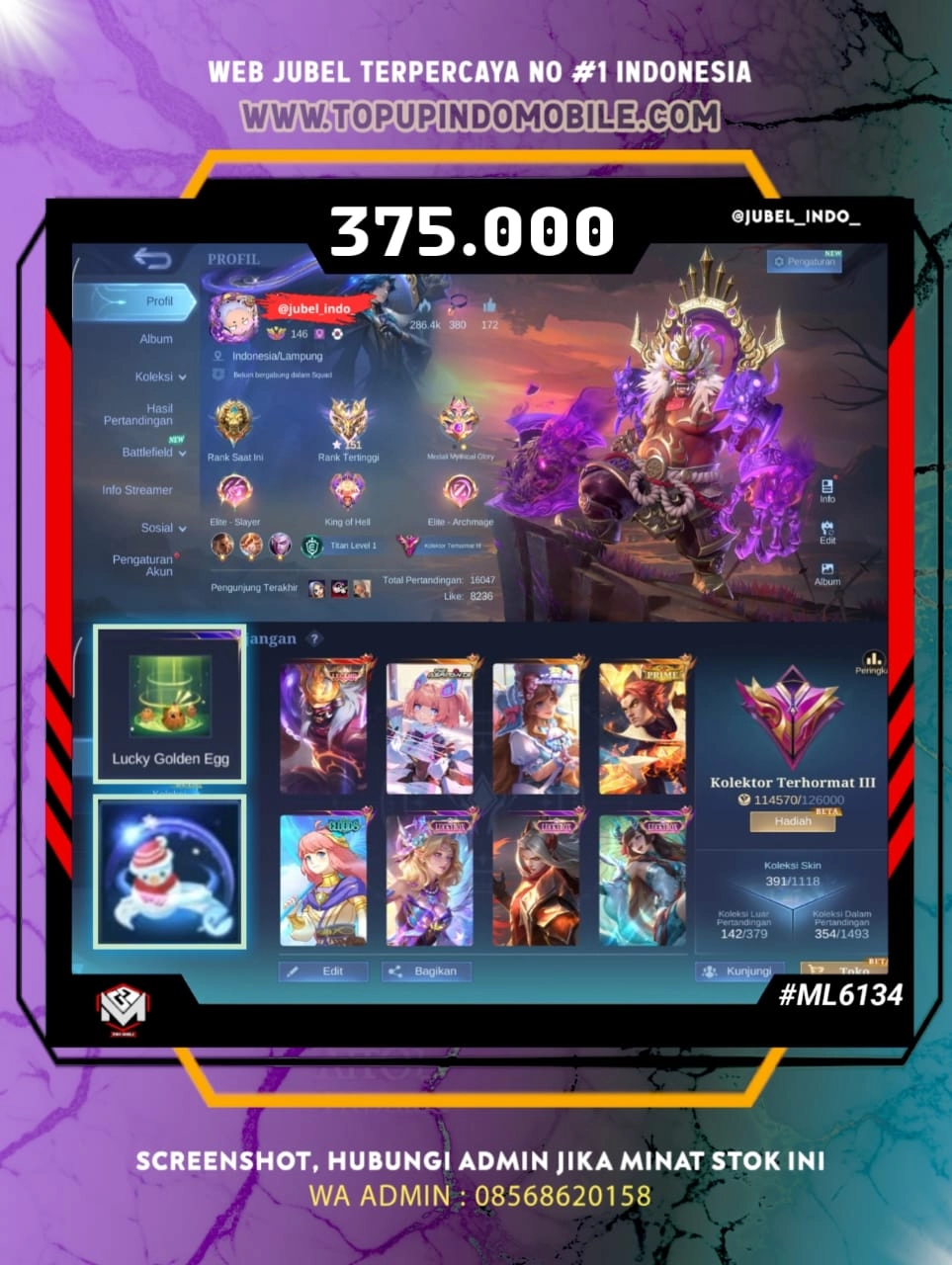STOK ML #ML6134