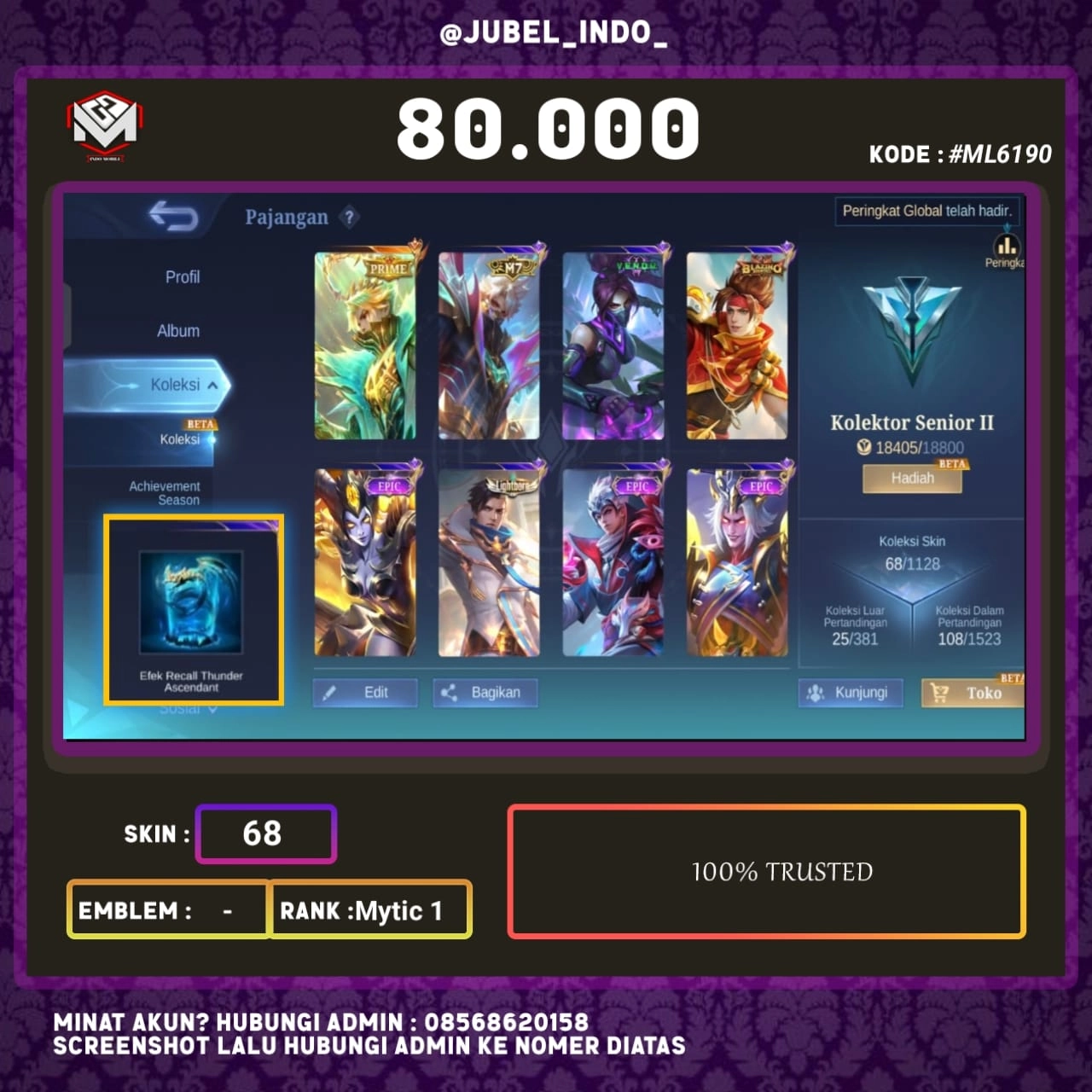 STOK ML #ML6190