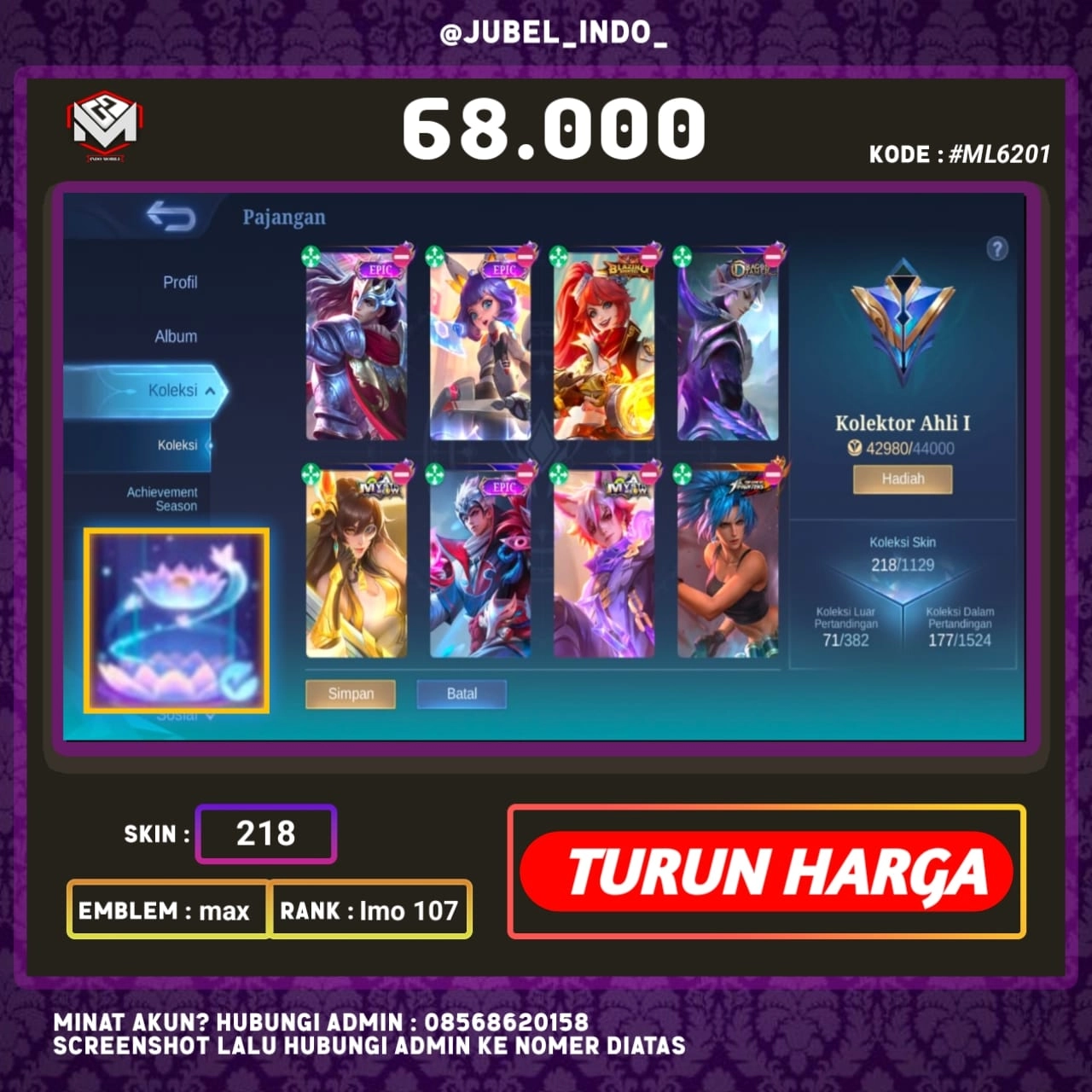 STOK ML #ML6201