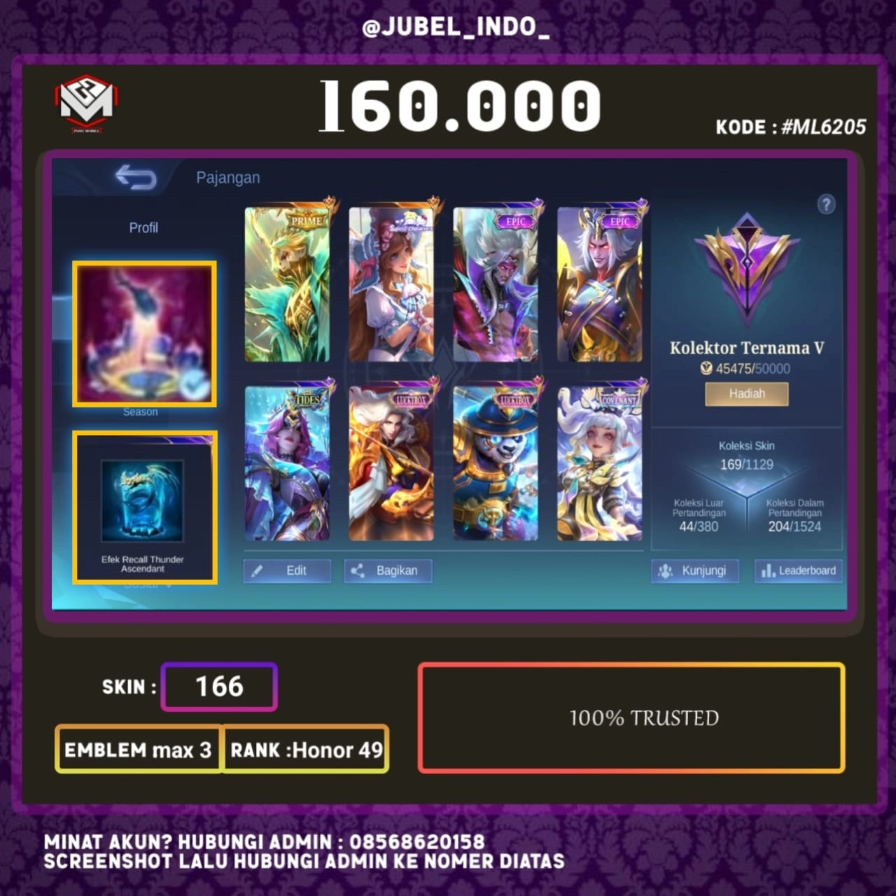 STOK ML #ML6205