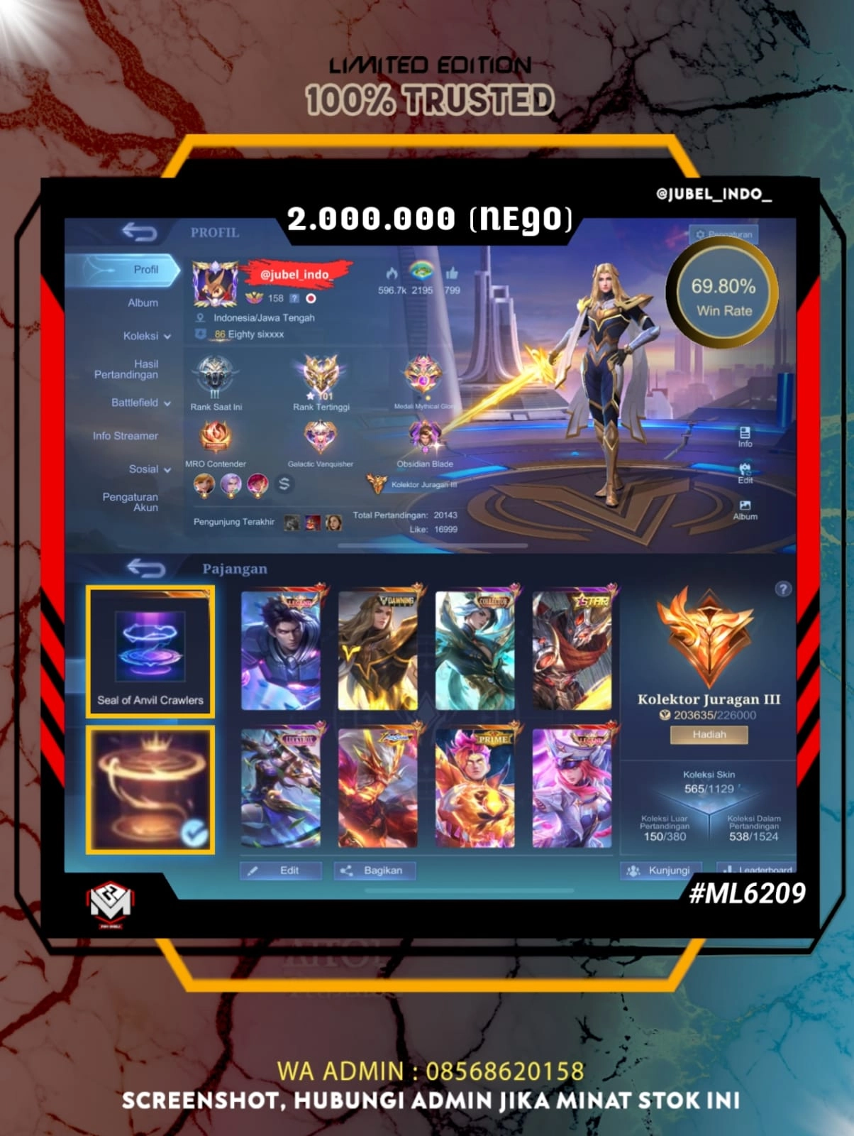 STOK ML #ML6209
