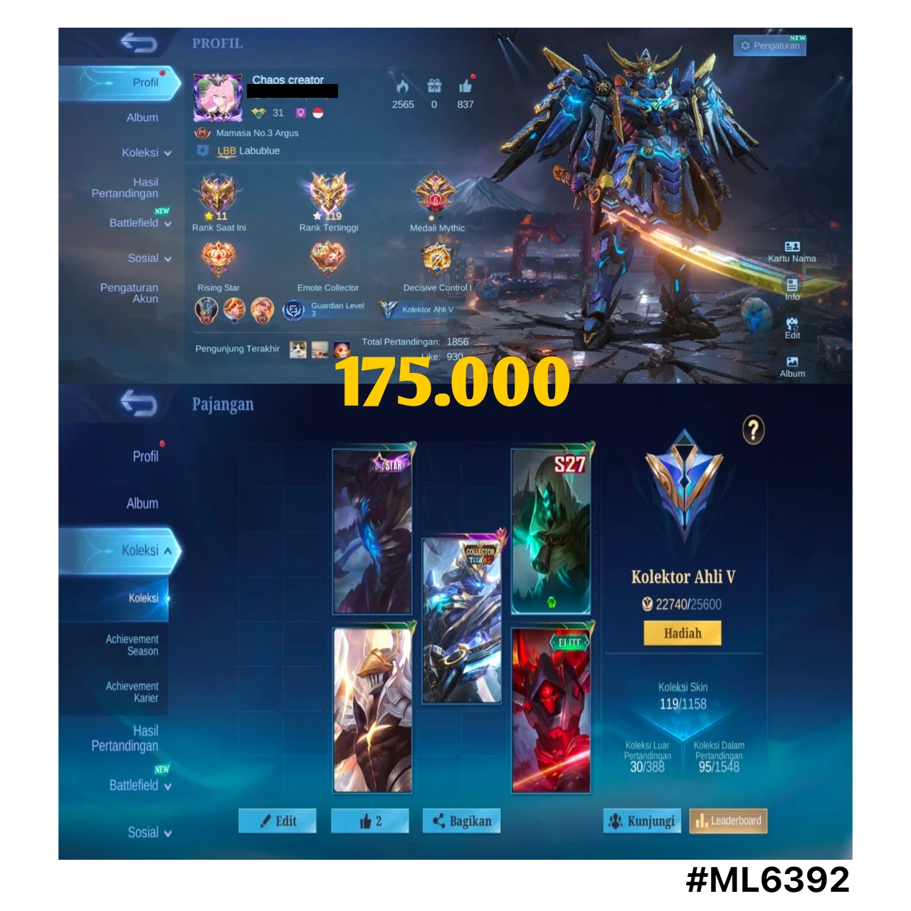STOK ML #ML6392