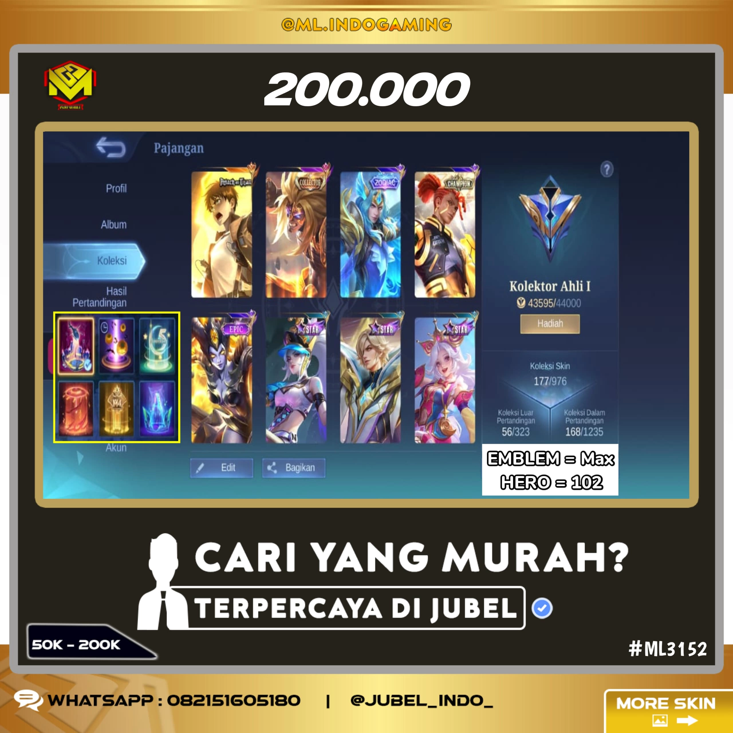 STOK ML#ML3152