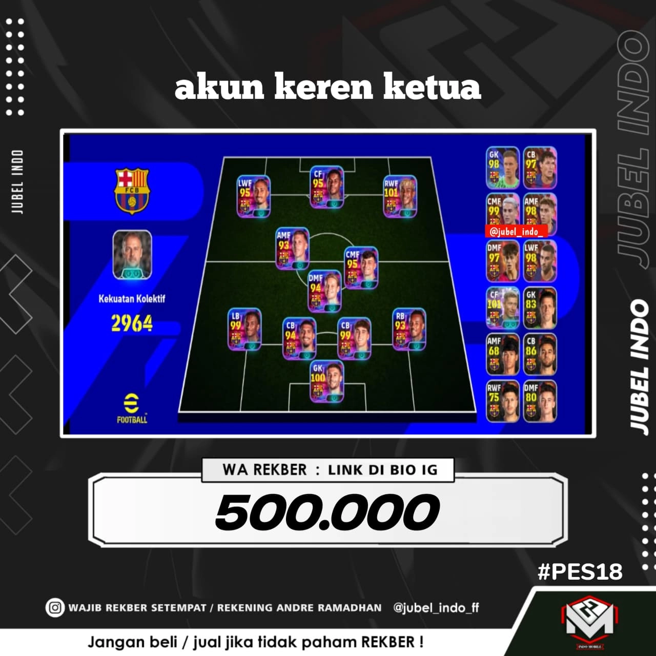 STOK PES #PES18