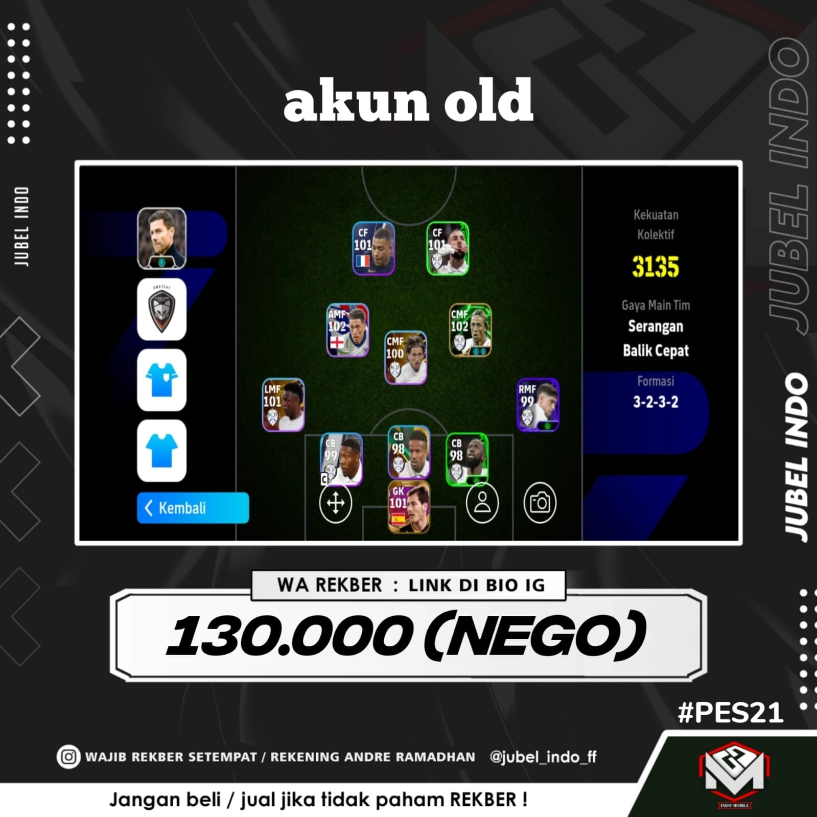 STOK PES #PES21