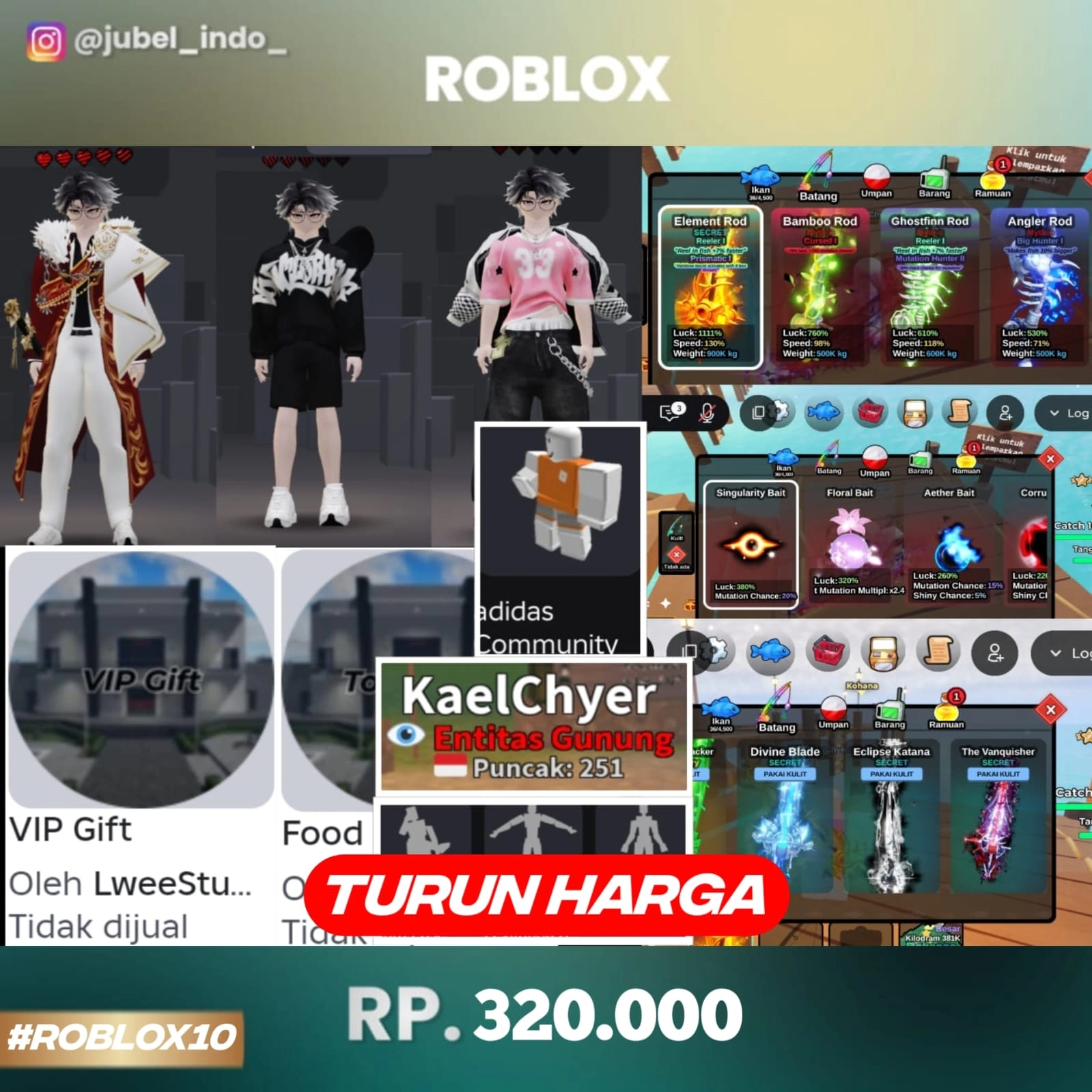STOK ROBLOX #ROBLOX10