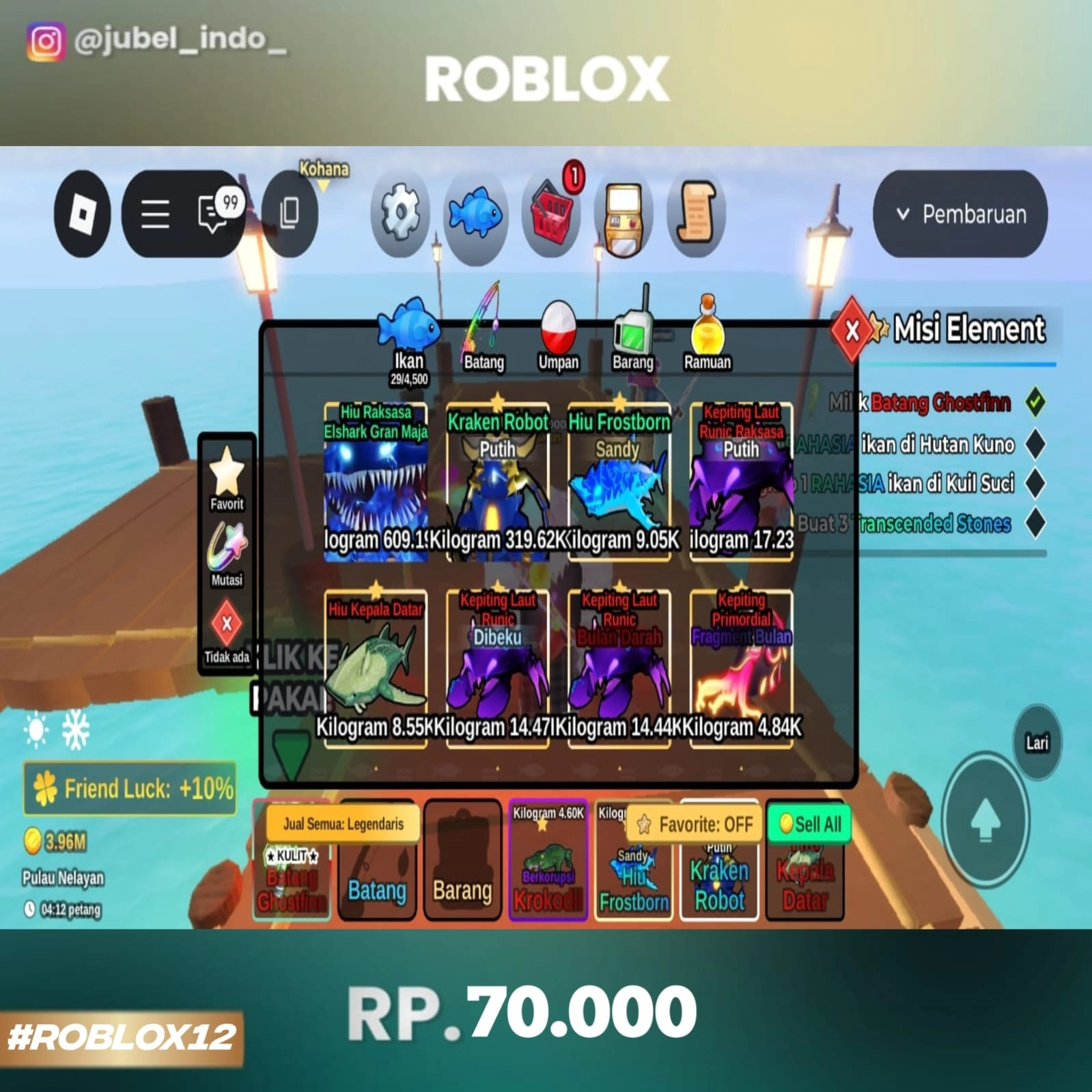 STOK ROBLOX #ROBLOX12