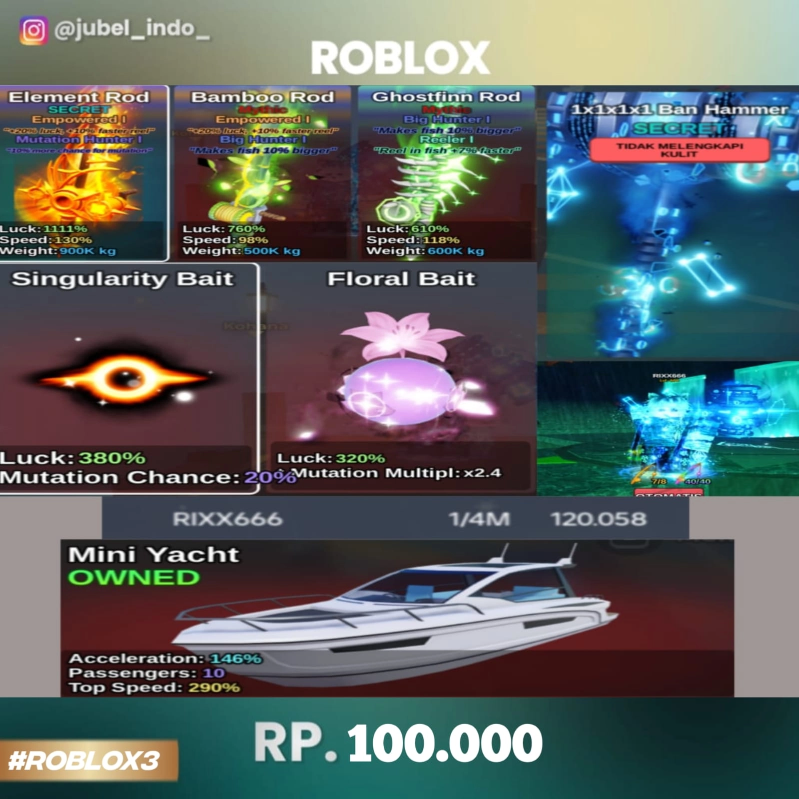 STOK ROBLOX #ROBLOX3